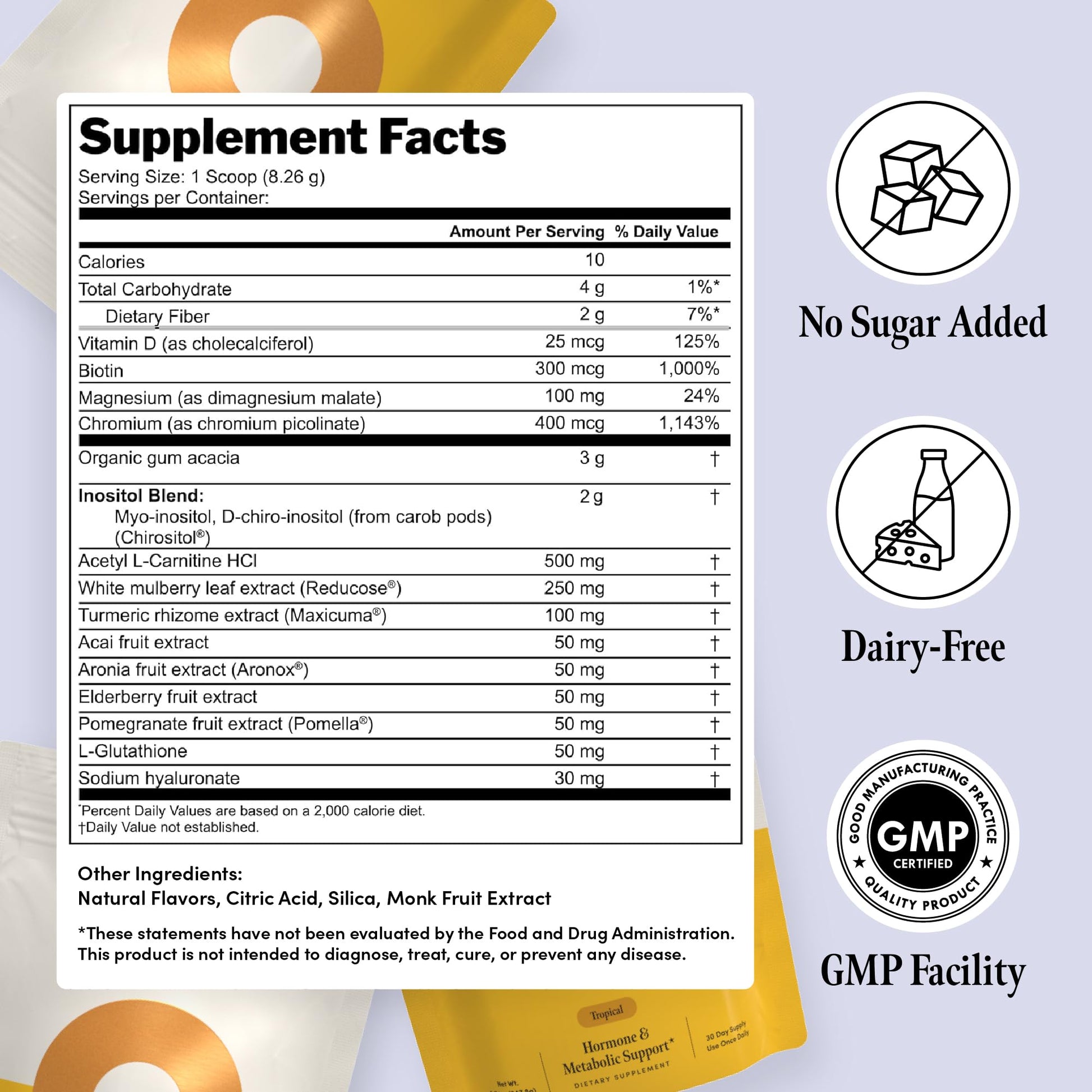 Ovii Metabolic Support for Women – Reducose® White Mulberry with Myo-Inositol & D-Chiro Inositol 40:1 Blend – Hormone Balance, Glucose Support & Appetite Control Supplement – 30 Servings, Tropical Ovii uk supplements