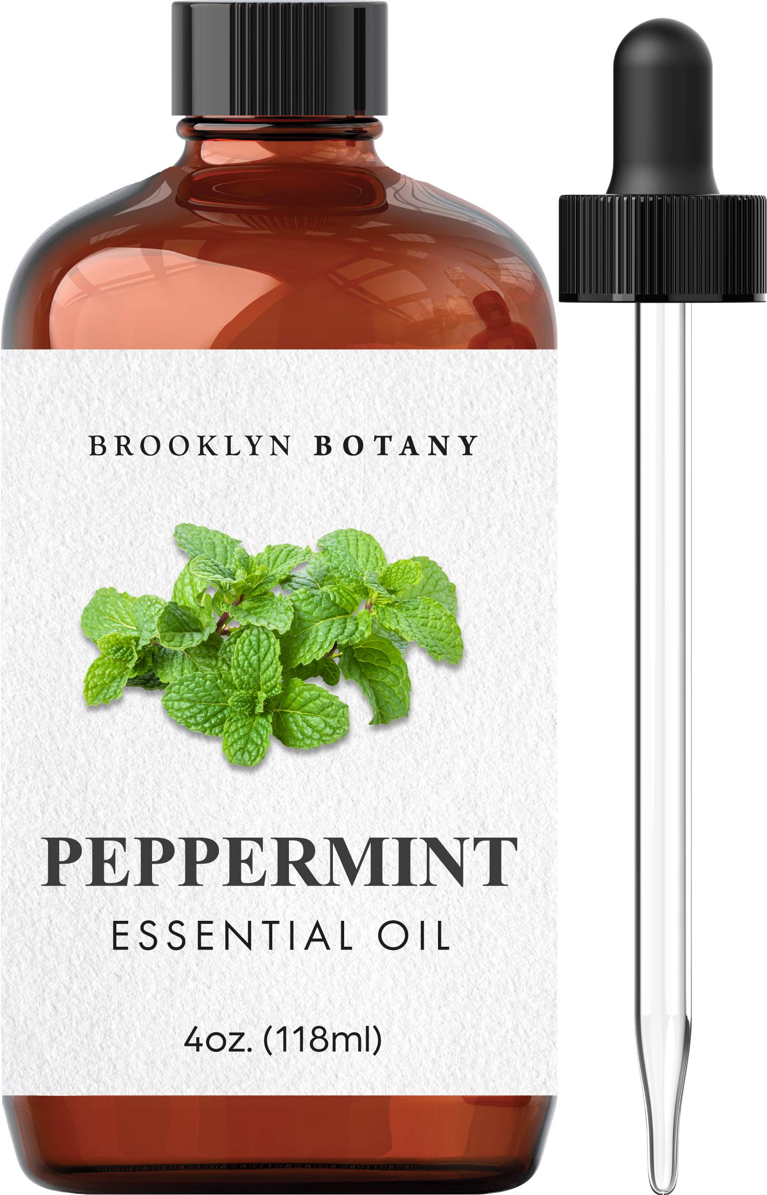 Brooklyn Botany Peppermint Essential Oil - Huge 4 Fl Oz - 100% Pure and Natural - Premium Grade Brooklyn Botany uk supplements