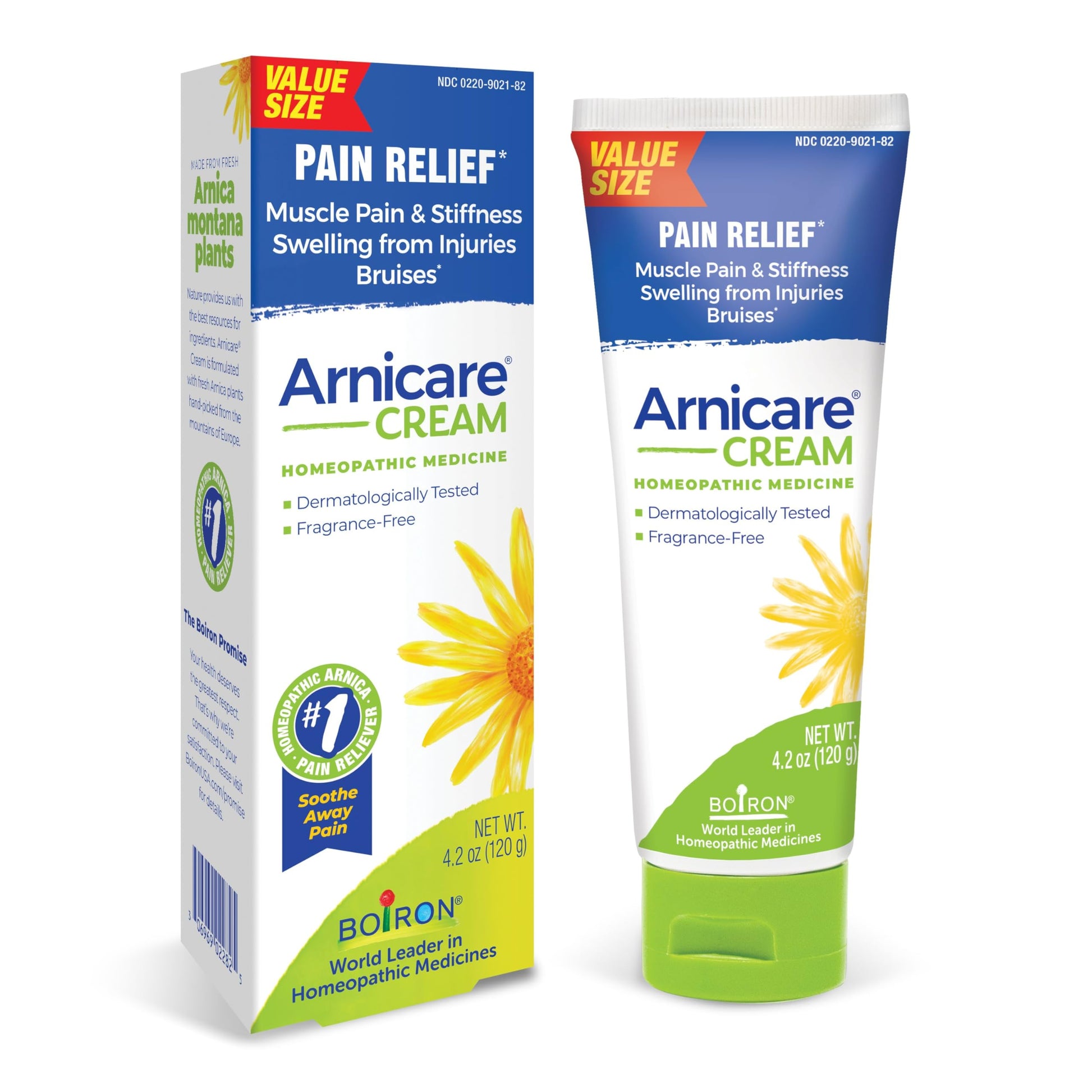 Boiron Arnicare Cream for Joint Pain, Muscle Pain, Swelling, Soreness, Stiffness, and Bruises - Fast Absorbing and Fragrance-Free - 4.2 oz Boiron uk supplements
