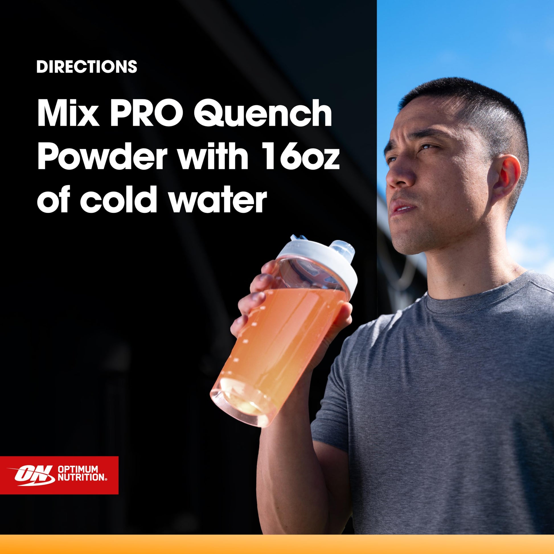 Optimum Nutrition Pro Quench, 10g Clear Protein, 10g Collagen peptides & Electrolyte Powder Drink Mix, Tropical Orange Mango, 20 Servings, Optimum Nutrition uk supplements
