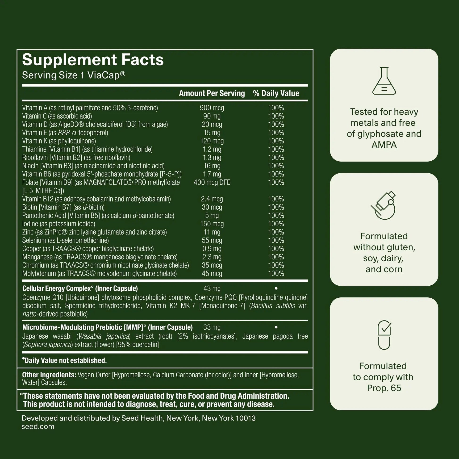 Seed DM-02 Daily Multivitamin & PM-02 Sleep + Restore Bundle - Multivitamin and Sleep Aid for Women and Men - Vegan - 30-Day Supply Seed uk supplements