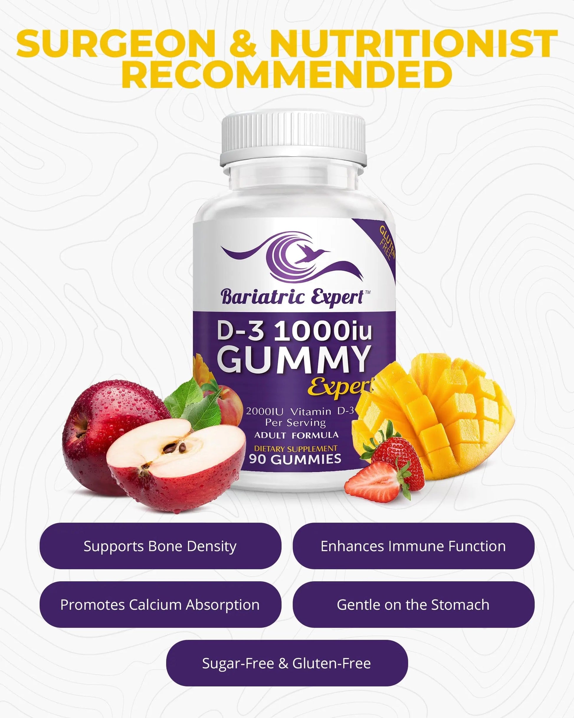 Bariatric Expert D3 Vitamin – Fast-Melting Dietary Supplement for Adults Post Bariatric Surgery, 90 Count Bariatric Food Expert uk supplements