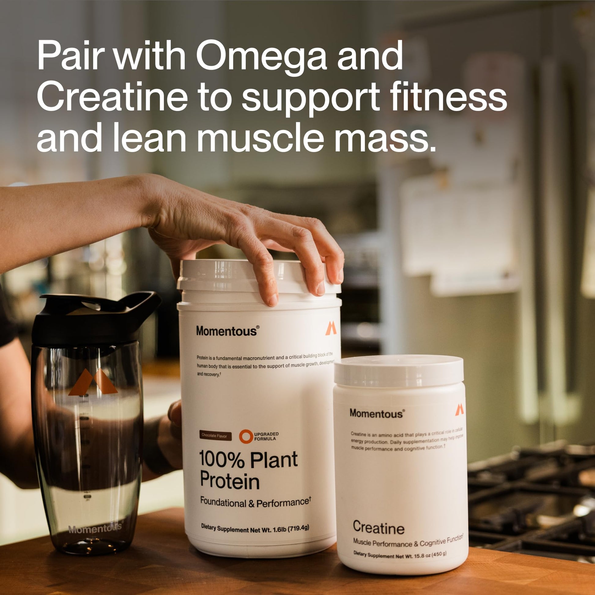 Momentous Vegan Protein Powder - 20 g Plant-Based Protein - NSF Certified for Sport - Gluten-Free - Non-GMO - 22 Servings for Essential Everyday Use - Chocolate Momentous uk supplements