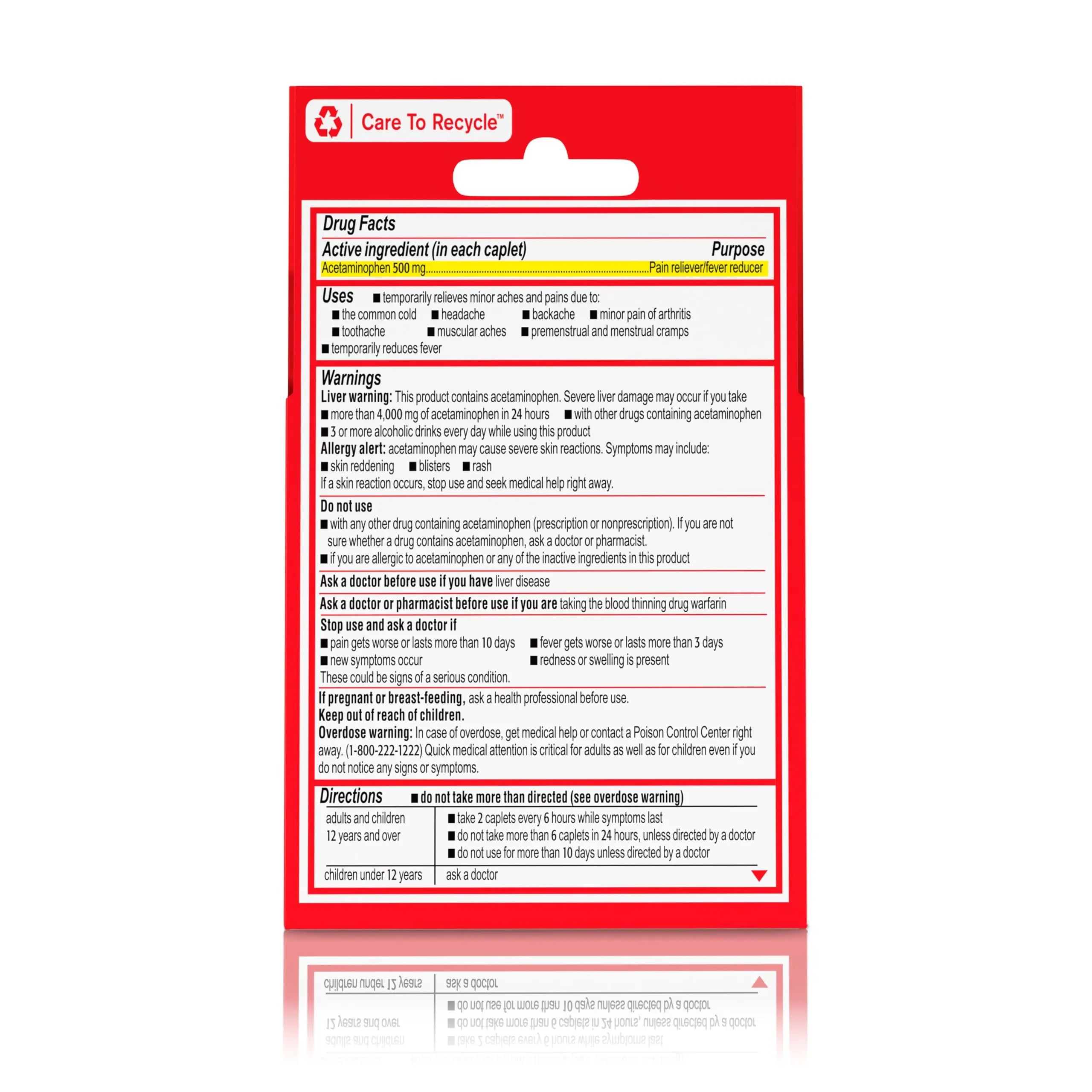 Tylenol Extra Strength 500 mg Acetaminophen Caplets, Pain Reliever & Fever Reducer, Acetaminophen for Minor Arthritis Pain, Headache, Backache & Menstrual Pain Relief, Travel Size, 6 Ct Tylenol uk supplements