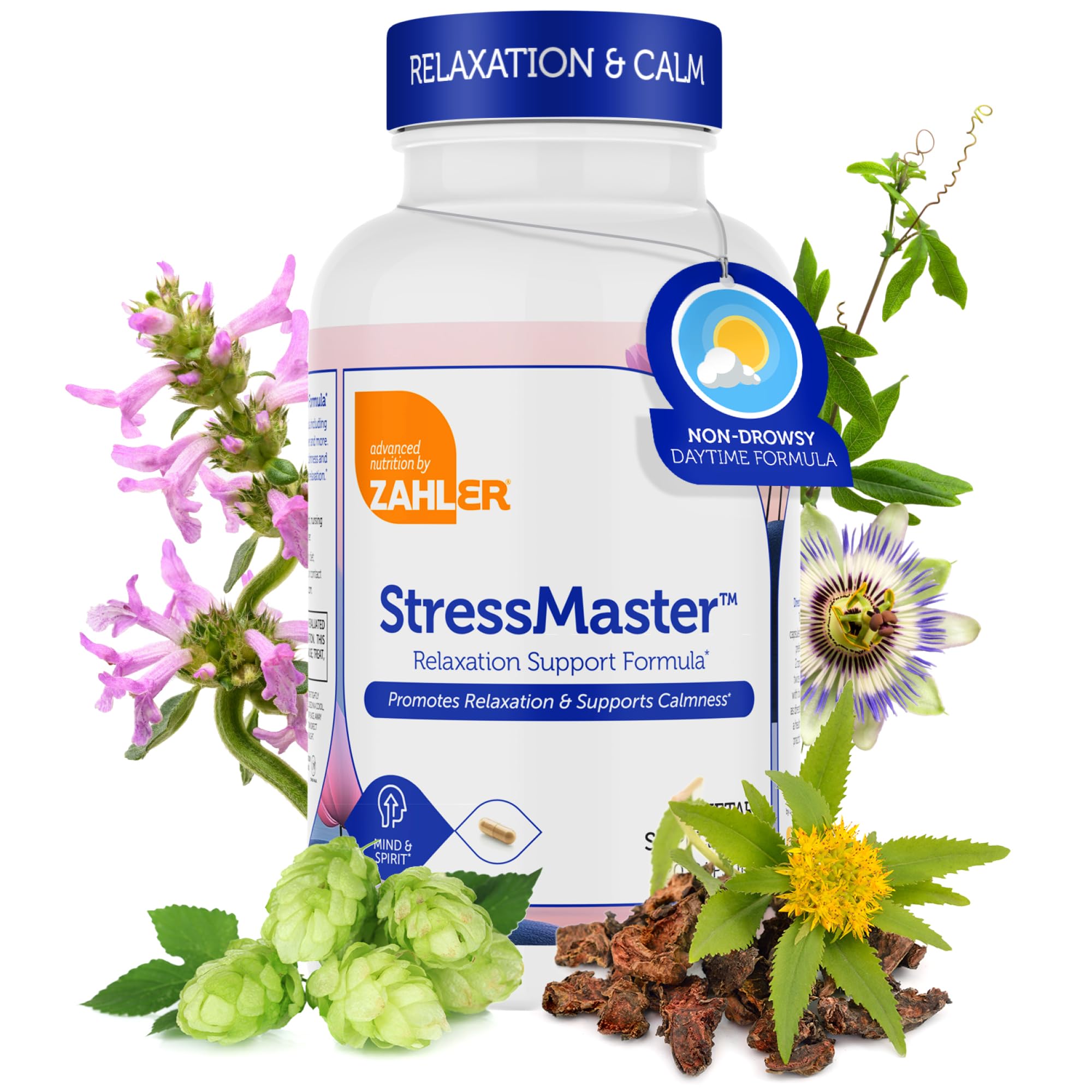 Zahler StressMaster, Relaxation Support Supplement, Promotes Natural Calm, Certified Kosher 120 Capsules Zahler uk supplements