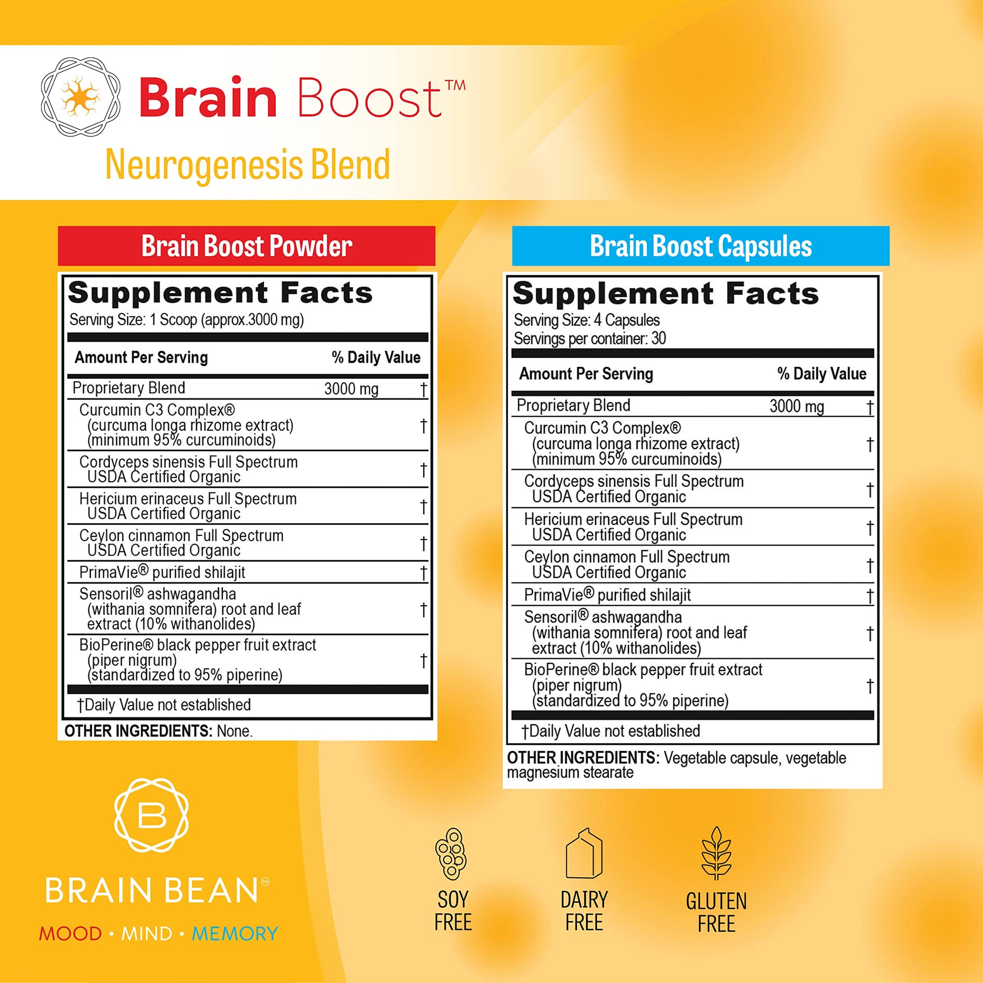 Brain Bean Brain-Boost (Formerly Brain Bean uk supplements
