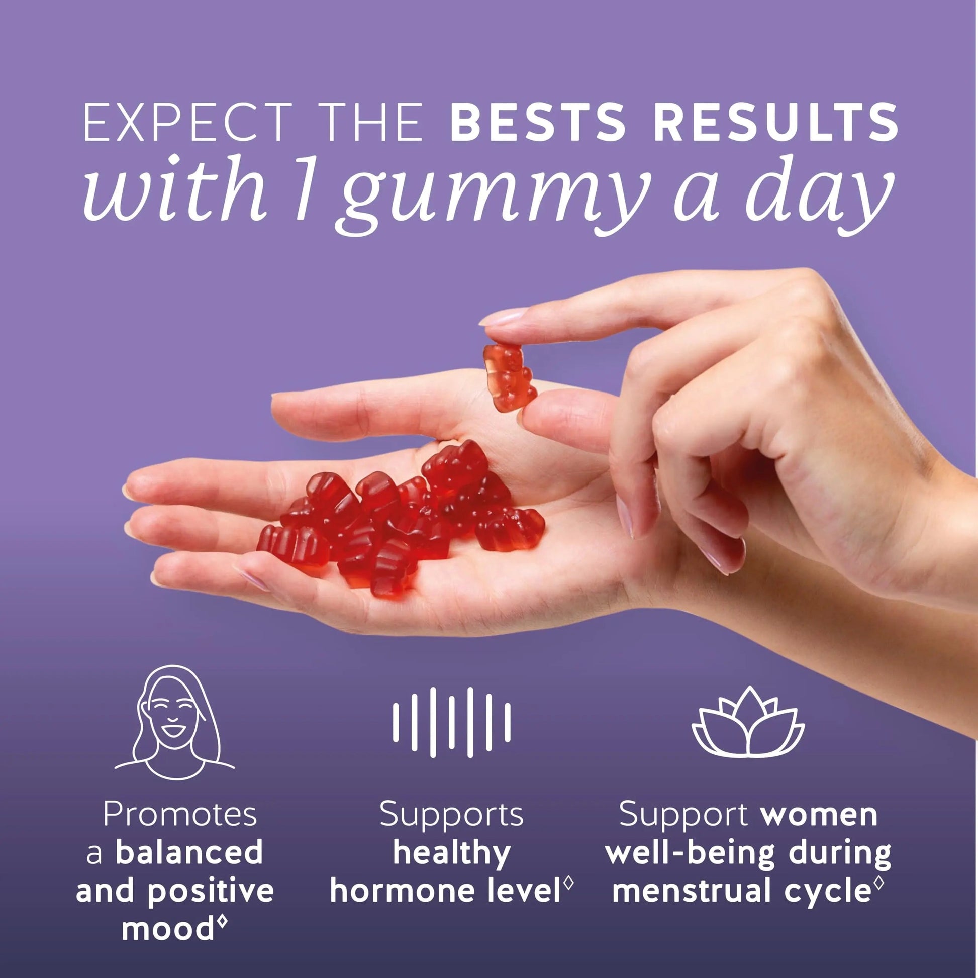 PMS Support Supplement for Women. Menstrual Relief Gummies to Target Hormonal Breakouts, Bloating, Period Cramps, & Mood Swings. Bears with Benefits uk supplements