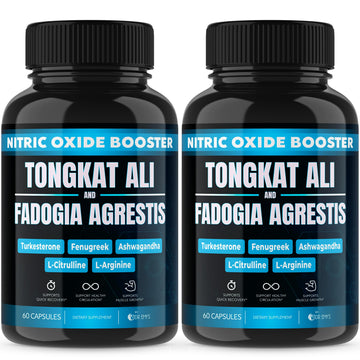 (2 Pack) Tongkat Ali Fadogia Agrestis Nitric Oxide Ashwagandha Supplement for Men Dr. Emy's uk supplements