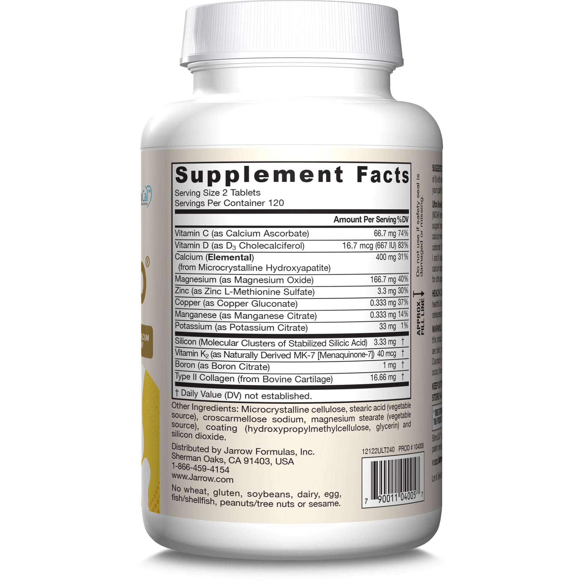 Jarrow Formulas® Ultra BoneUp®, Includes MK-7 and Silicon for Added Bone Support, 240 Bone Health Tablets Jarrow Formulas uk supplements