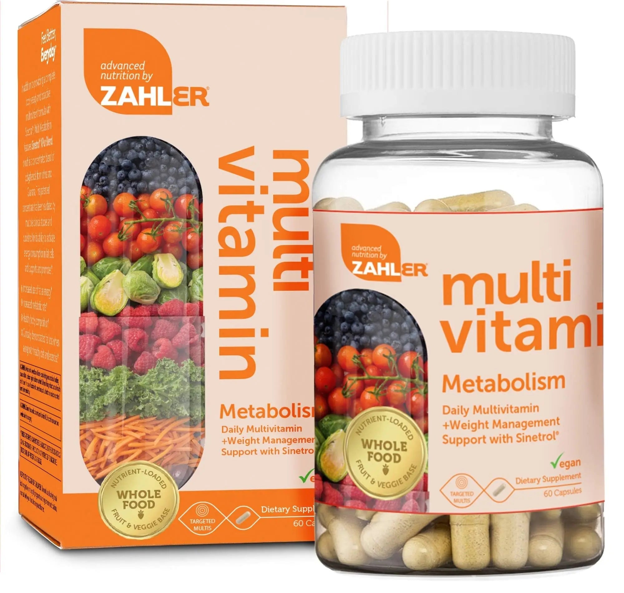 Zahler Multivitamin Metabolism + Weight Management Support for Women and Men with Iron, Certified Kosher, 60 Capsules Zahler uk supplements