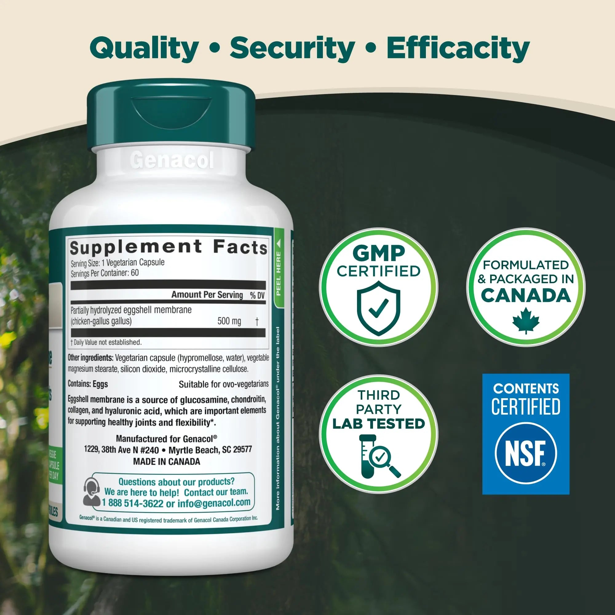Genacol Ovoflex – Natural Eggshell Membrane Supplement, Support Healthy Joints & Flexibility, Vegetarian Solution for Joint Care, Results in 7 Days, Value Pack, 60 Capsules (60-Day Supply) Genacol uk supplements