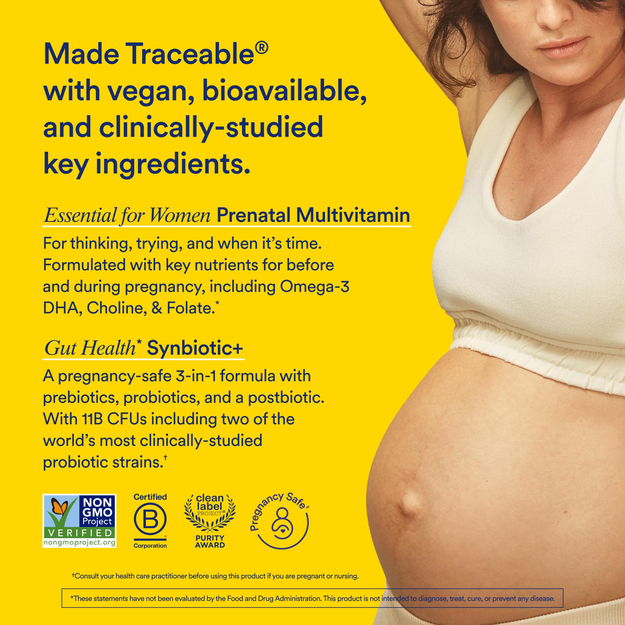 Ritual Prenatal Multivitamin and Gut Duo Supplements with Prenatal Vitamins and Synbiotic+: 3-in-1 Probiotic, Prebiotic, Postbiotic, Supports Pregnancy, and Gut Health, 30 Day Supply Ritual uk supplements