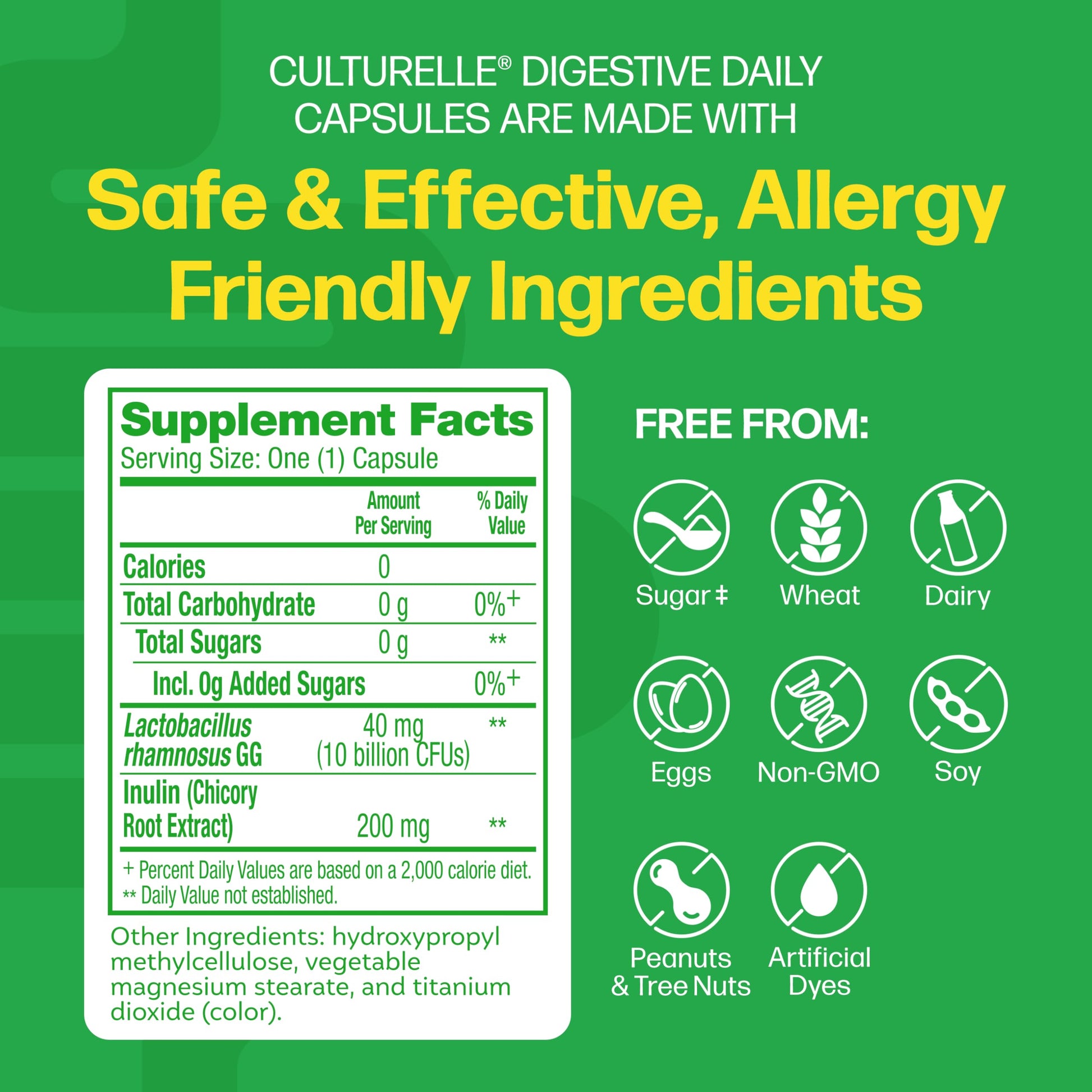 Culturelle Daily Probiotic Capsules For Men & Women, Most Clinically Studied Probiotic Strain, Digestive & Gut Health, Supports Occasional Diarrhea, Gas & Bloating, 1 Month Supply, 30 CT Culturelle uk supplements