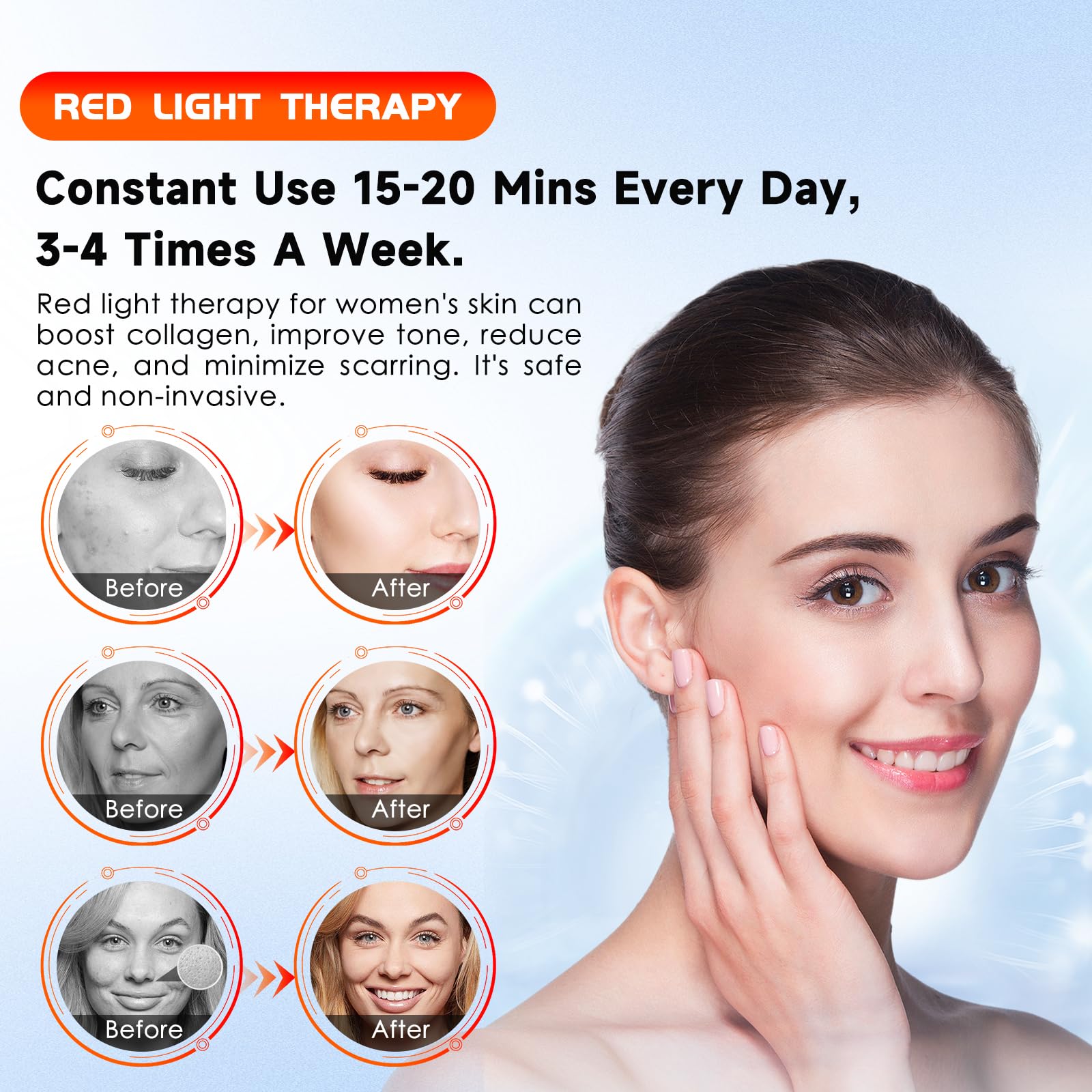 Infrared Red Light Therapy Lamp: Heating Pad Pain Relief for Body 75 LEDs Red Light Astarexin uk supplements
