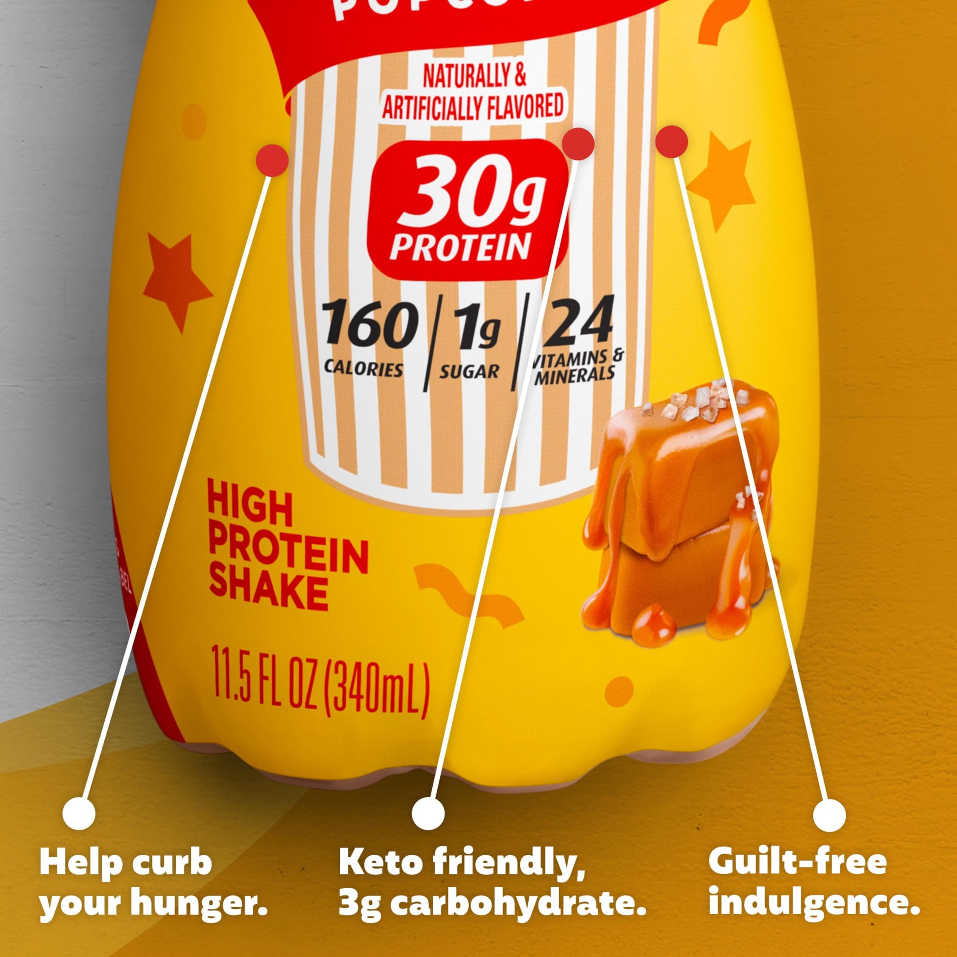 Premier Protein Shake Limited Edition Salted Caramel Popcorn, 30g 1g Sugar 24 Vitamins Premier Protein uk supplements