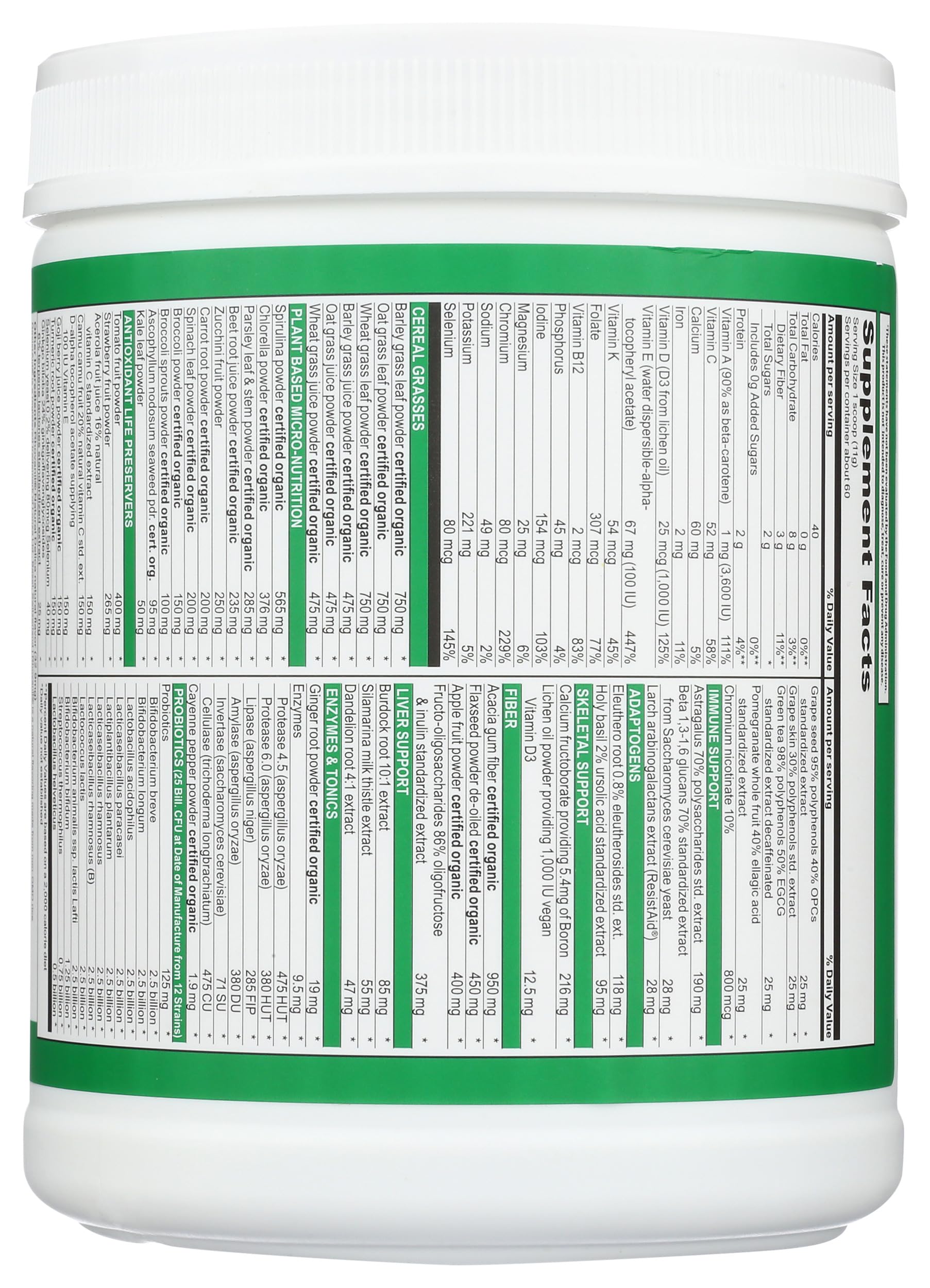 Vibrant Health Green Vibrance Powder, 23.28 oz Vibrant Health uk supplements