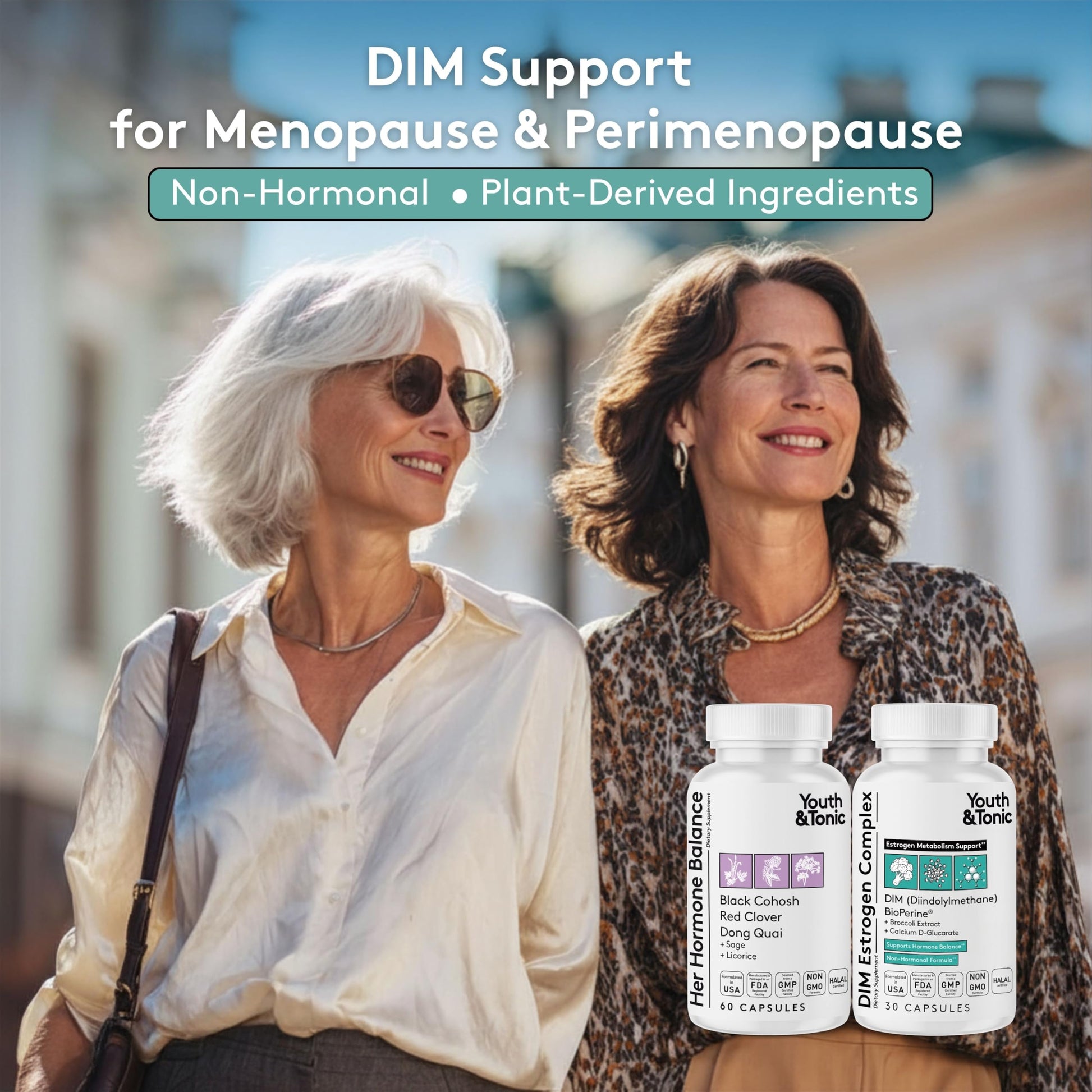 Youth & Tonic DIM Supplement for Women – Estrogen Metabolism & Hormonal Support – Menopause, Perimenopause & Premenopausal Bundle, 90 Capsules Youth & Tonic uk supplements