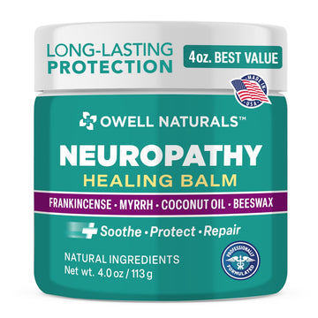 OWELL NATURALS Neuropathy Healing Balm, Fast Acting, with Frankincense, Myrrh, Coconut Oil & Beeswax, Natural Ingredients – Soothe, Protect & Repair, 4 oz (Pack of 1) Owell Naturals uk supplements