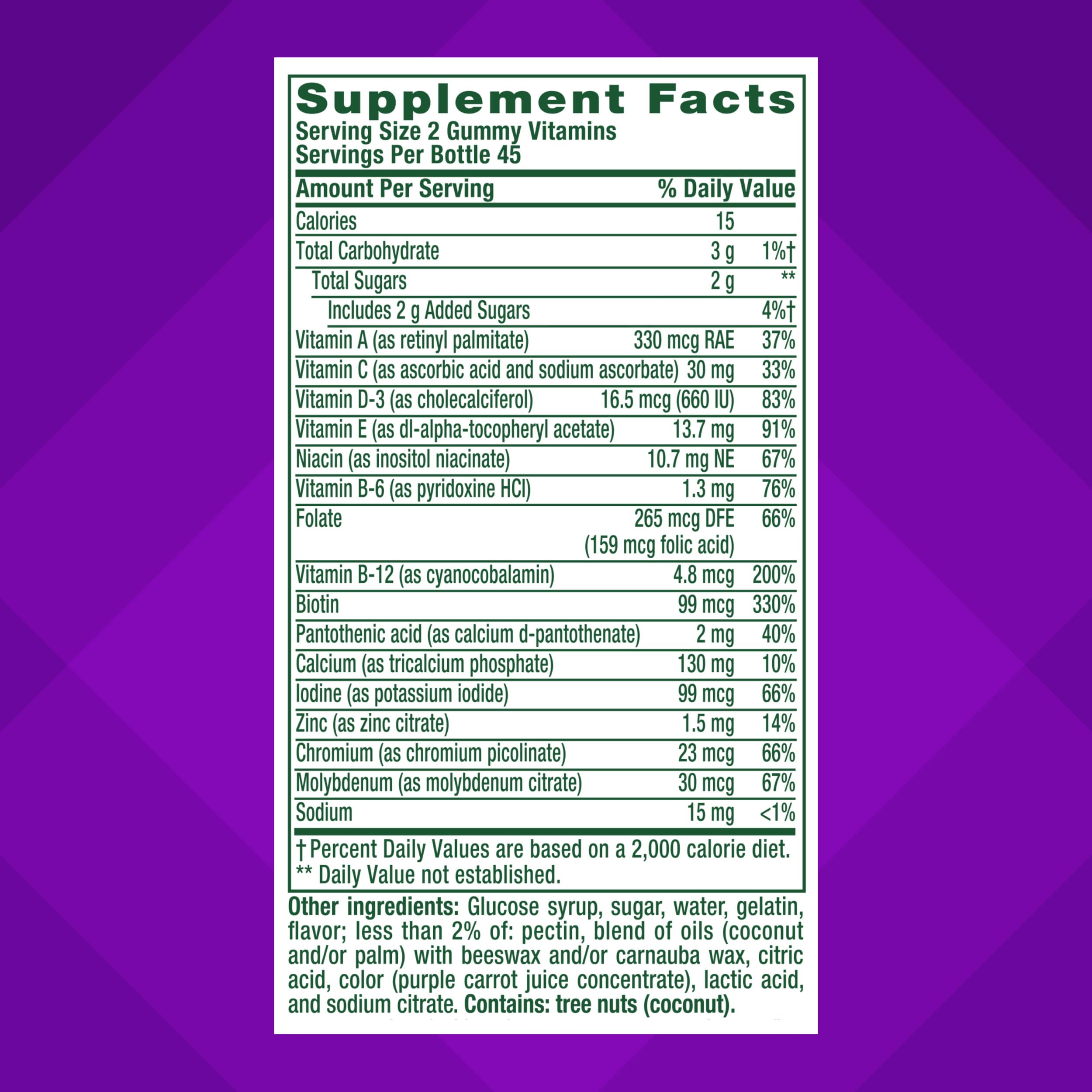 vitafusion GLP-1 Support Multivitamin, Vitamin and Mineral Blend, 15 Essential Nutrients, Citrus Berry Flavor, 90 Count, 45 Day Supply  Vitafusion uk supplements