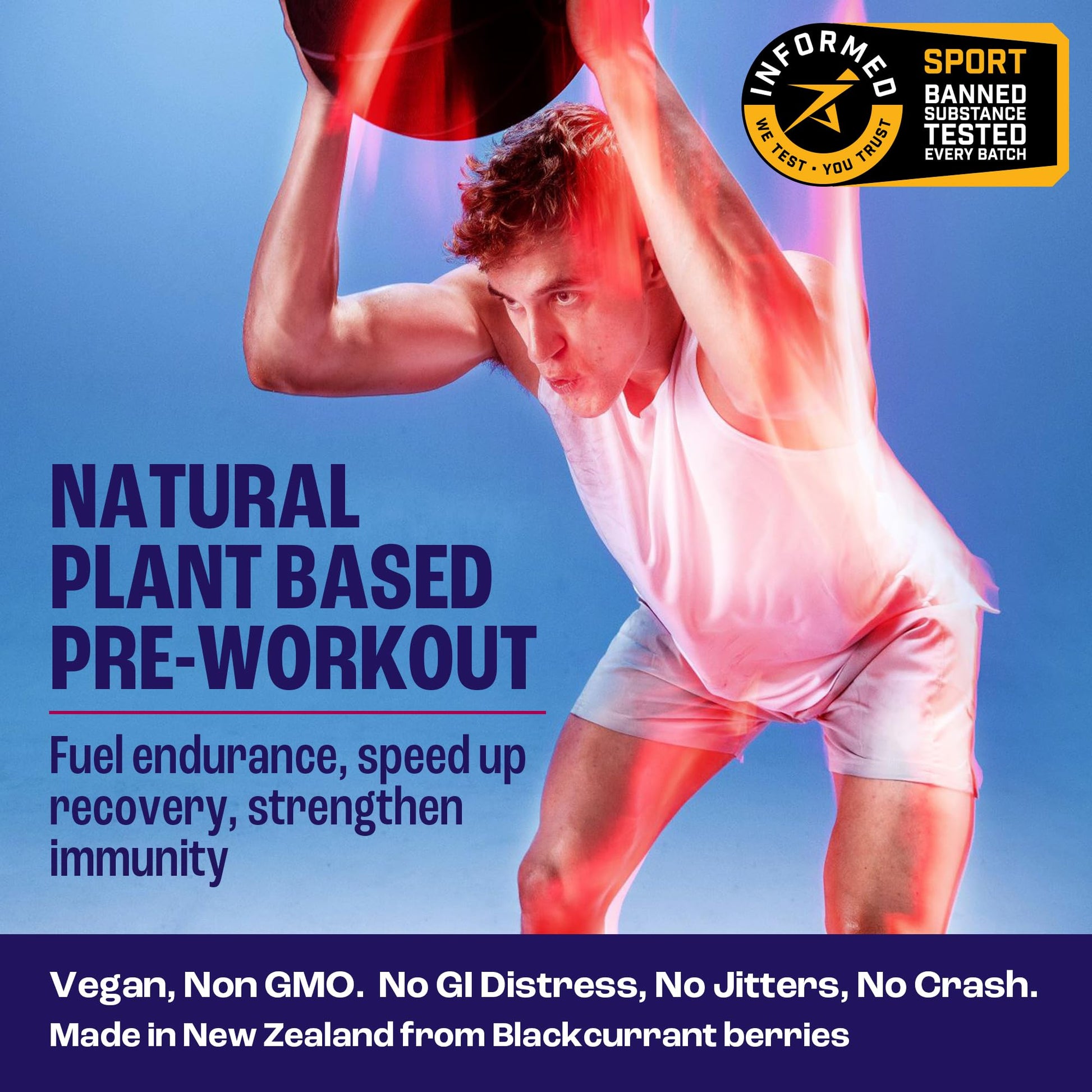 2before Blackcurrant I All Natural Vegan Pre Workout, with 120mg Caffeine I Clean Energy 2before uk supplements