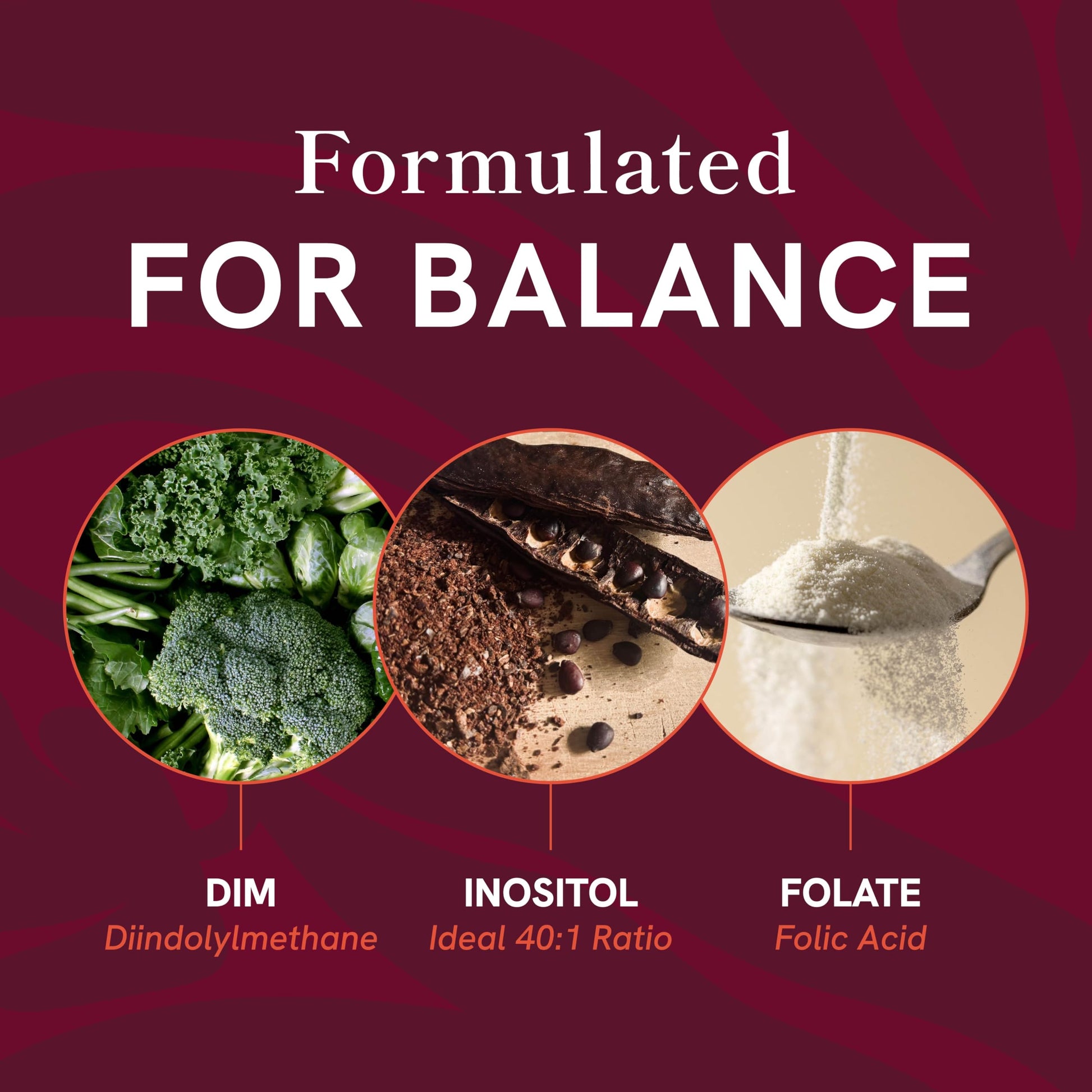 Ovarian Support for Hormone Balance for Women | Healthy Ovulation, Menstrual Cycle & Reproductive Health Support | DIM Supplement with Myo-Inositol & D-Chiro Inositol & Folate Complex | 30 Day Supply SMNutrition uk supplements