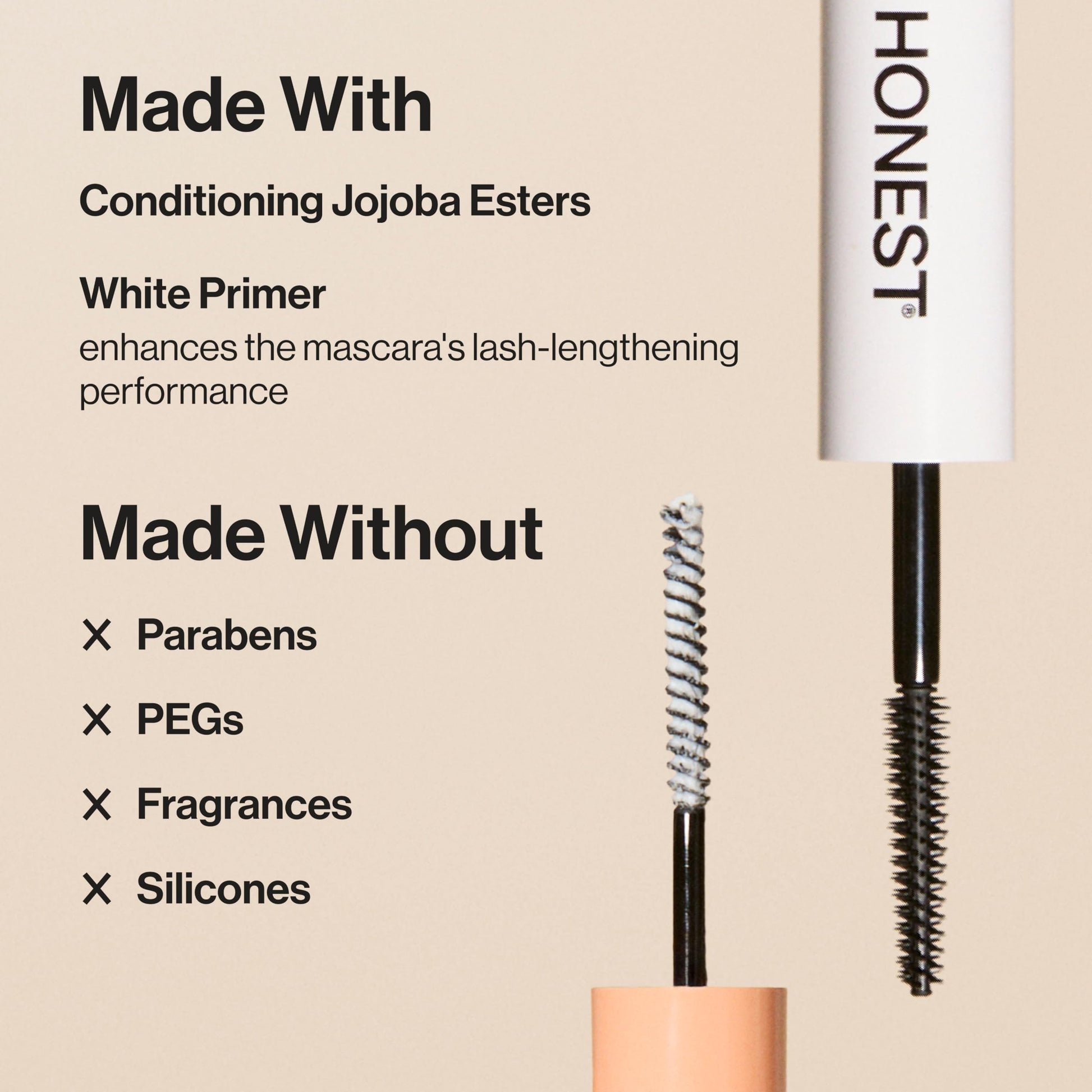 Honest Beauty 2-in-1 Extreme Length Clean Mascara + Lash Primer | Lengthening + Volumizing | Cruelty Free + Safe for Sensitive Eyes | Black, .27 fl oz Honest Beauty uk supplements