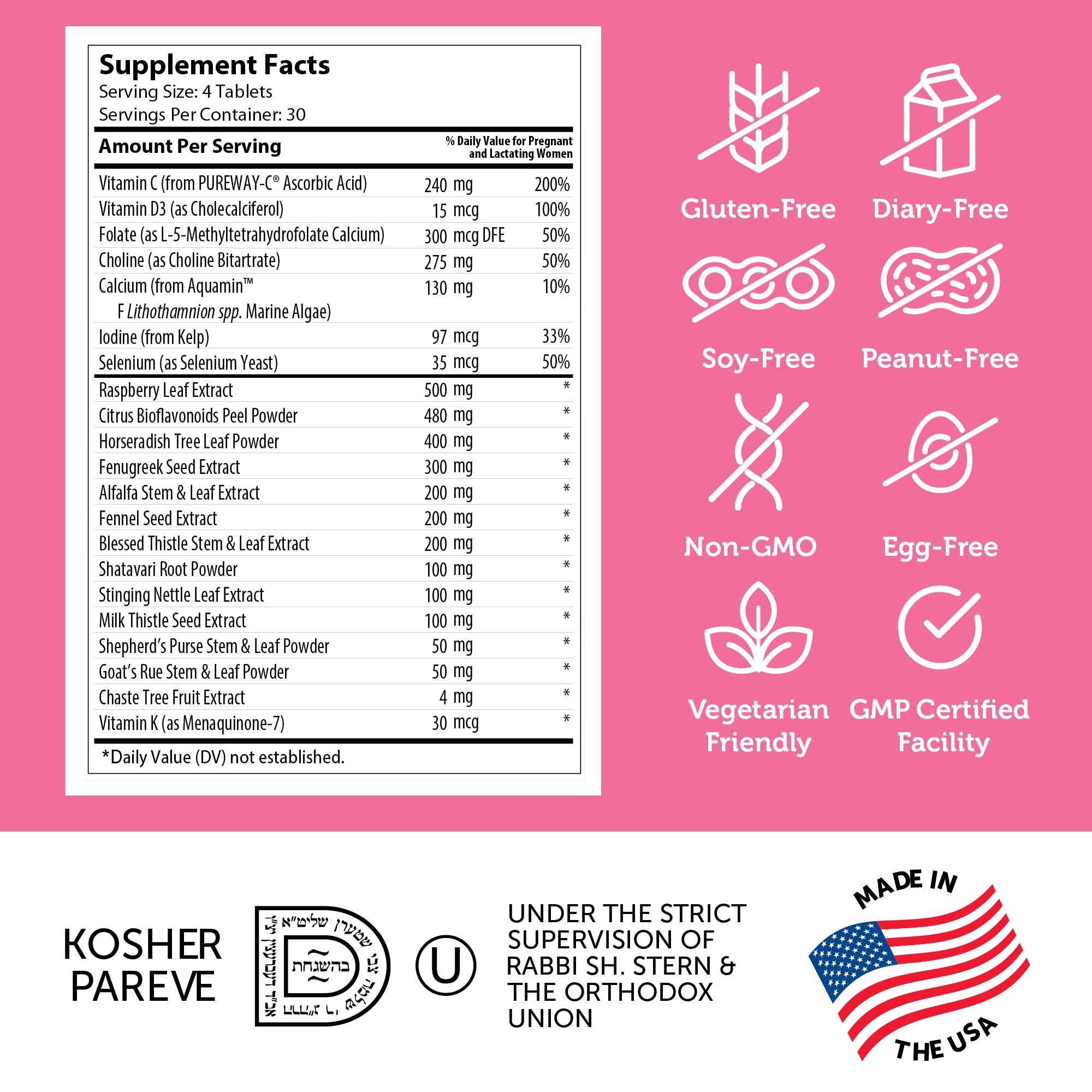 Zahler Postnatal Flow for Advanced Lactation Support, Breastfeeding + Postnatal Support, 120 Tablets. Zahler uk supplements