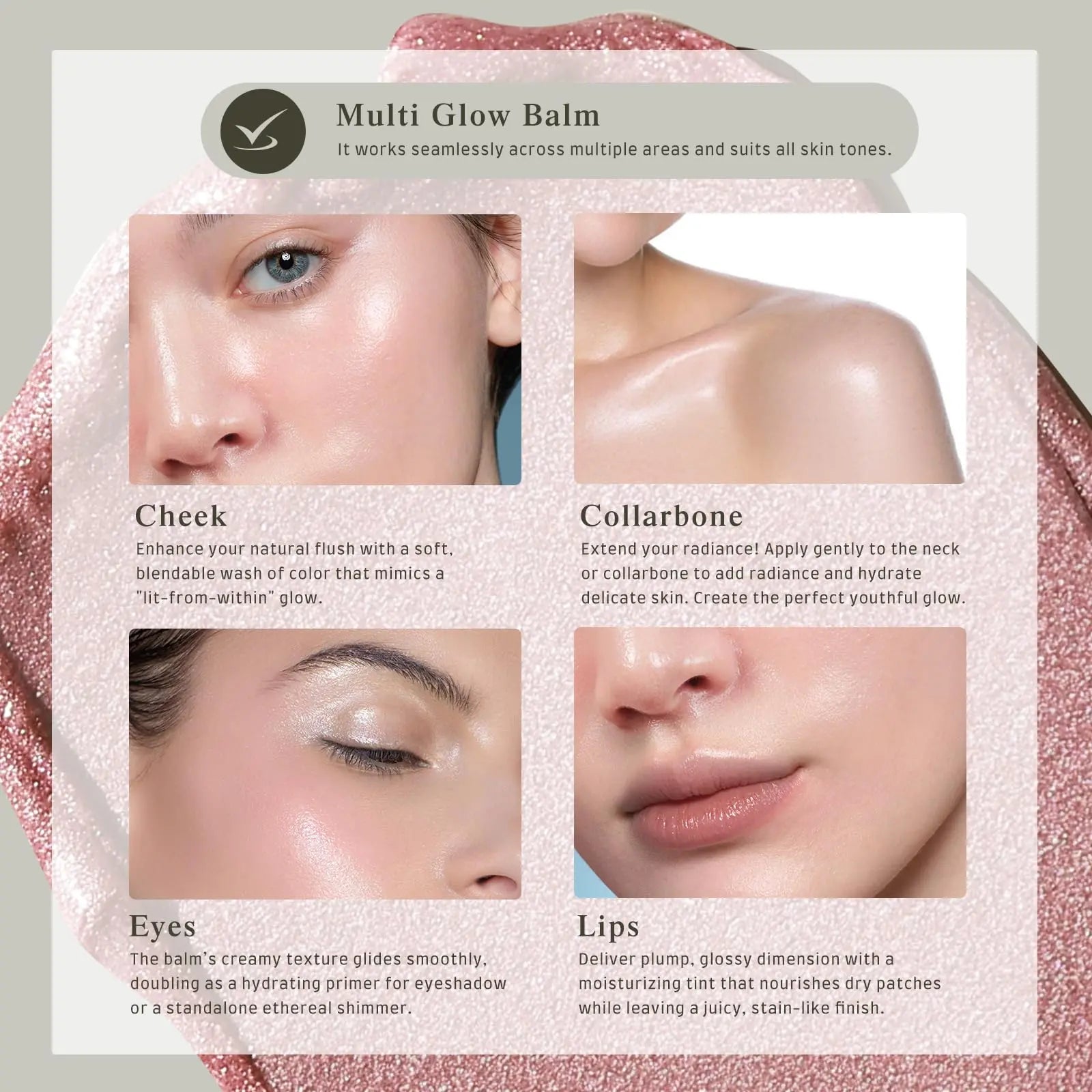 bayfree Multi Glow Balm, Cream Blush for Cheeks, Blush Balm Face Makeup, Radiant Finish, Hydrating, Creamy, Lightweight & Blendable Color, Face Makeup 0.63 Oz bayfree uk supplements
