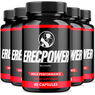 LIVORKA Erecpower Multivitamin Male Performance Capsules for Mens Health, Advanced Formula - 300 Capsules (5 Month Supply) - Pack of 5 LIVORKA uk supplements