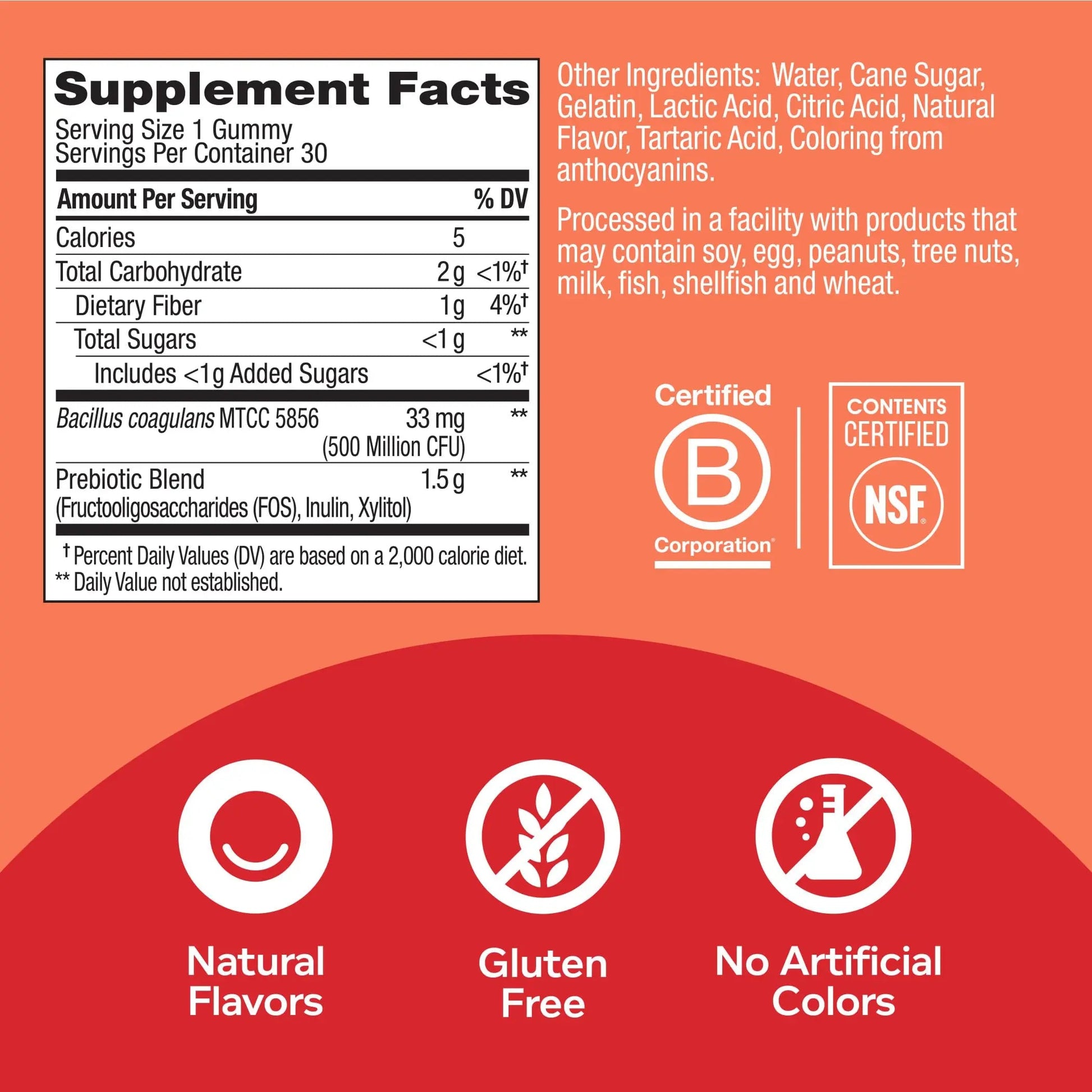 OLLY Kids Immunity Gummy, Immune Support, Wellmune, Elderberry, Vitamin C, Zinc & Probiotic + Prebiotic Gummy, Digestive Support and Gut Health, 500 Million CFUs, Fiber OLLY uk supplements