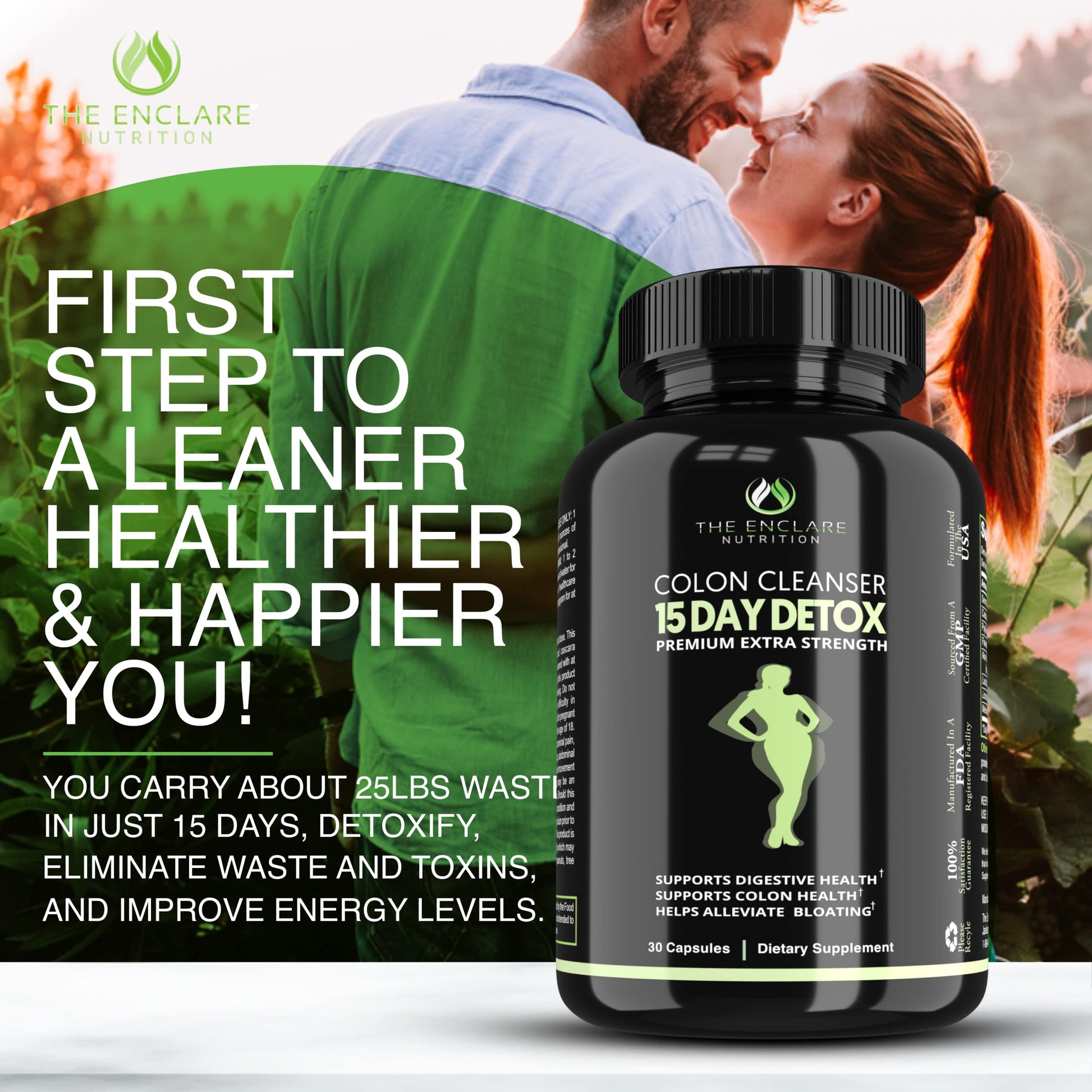 Colon Cleanse Fast-Acting Colon Cleanser Detox. Healthy Bowel Movement THE ENCLARE NUTRITION uk supplements