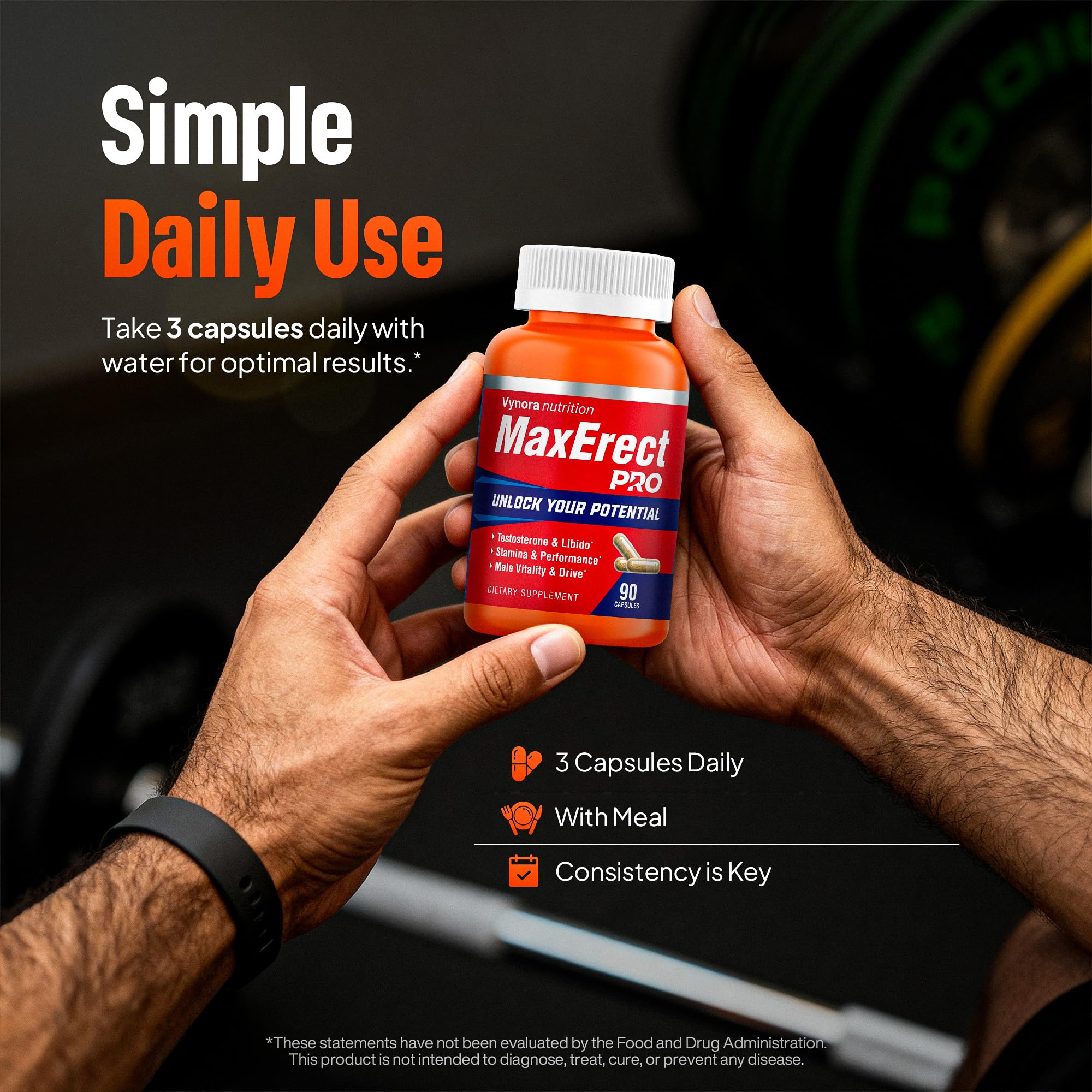 Max Erect PRO Male Enhancing Supplement Pills - Helps Promote Fast Acting Blood Flow for Men - Support Libido, Drive, Size, Performance, Growth, Testosterone, Energy, Stamina, Confidence - 30 Servings Vynora Nutrition uk supplements