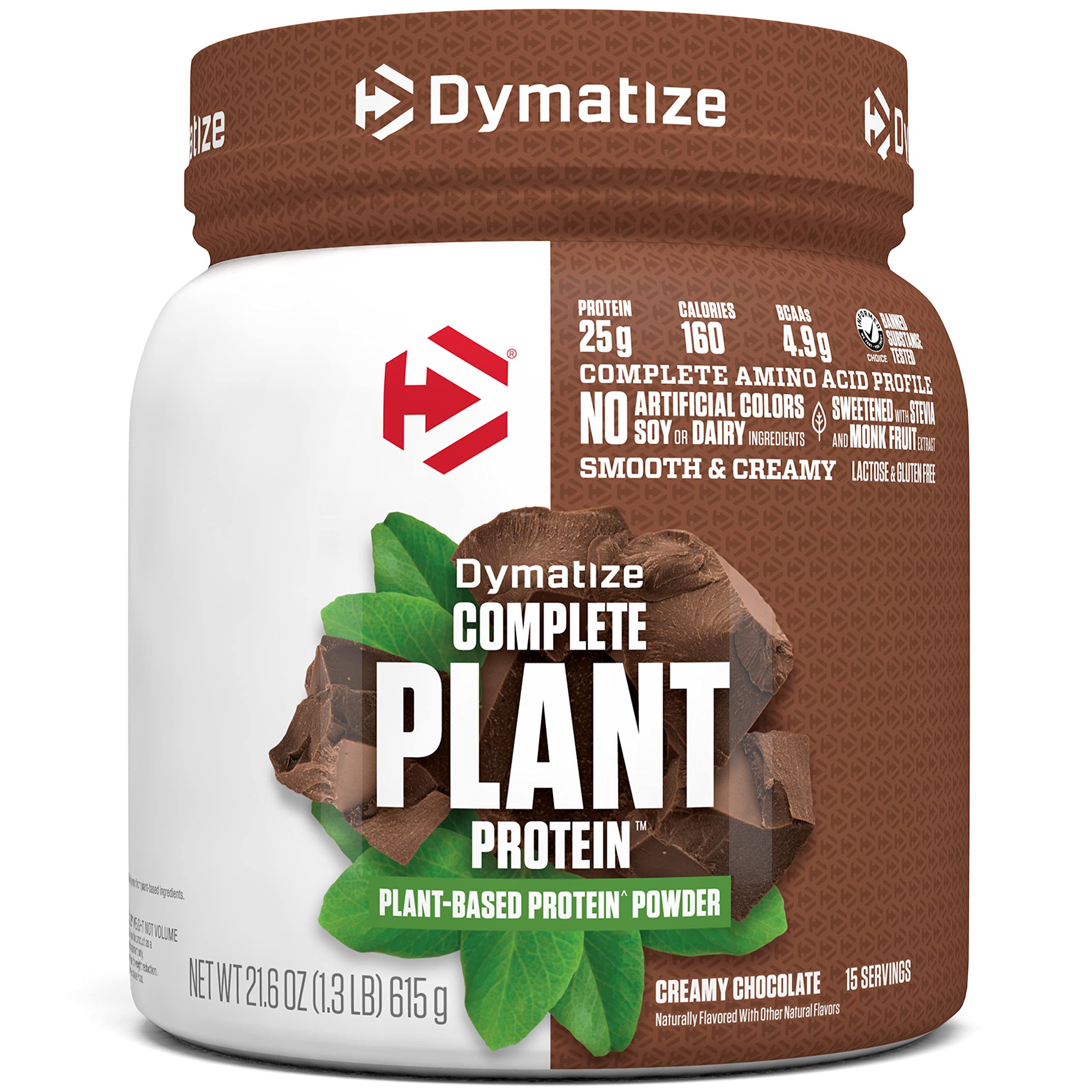 Dymatize Vegan Plant Protein, Creamy Chocolate, 25g Protein, 4.8g BCAAs, Complete Dymatize uk supplements