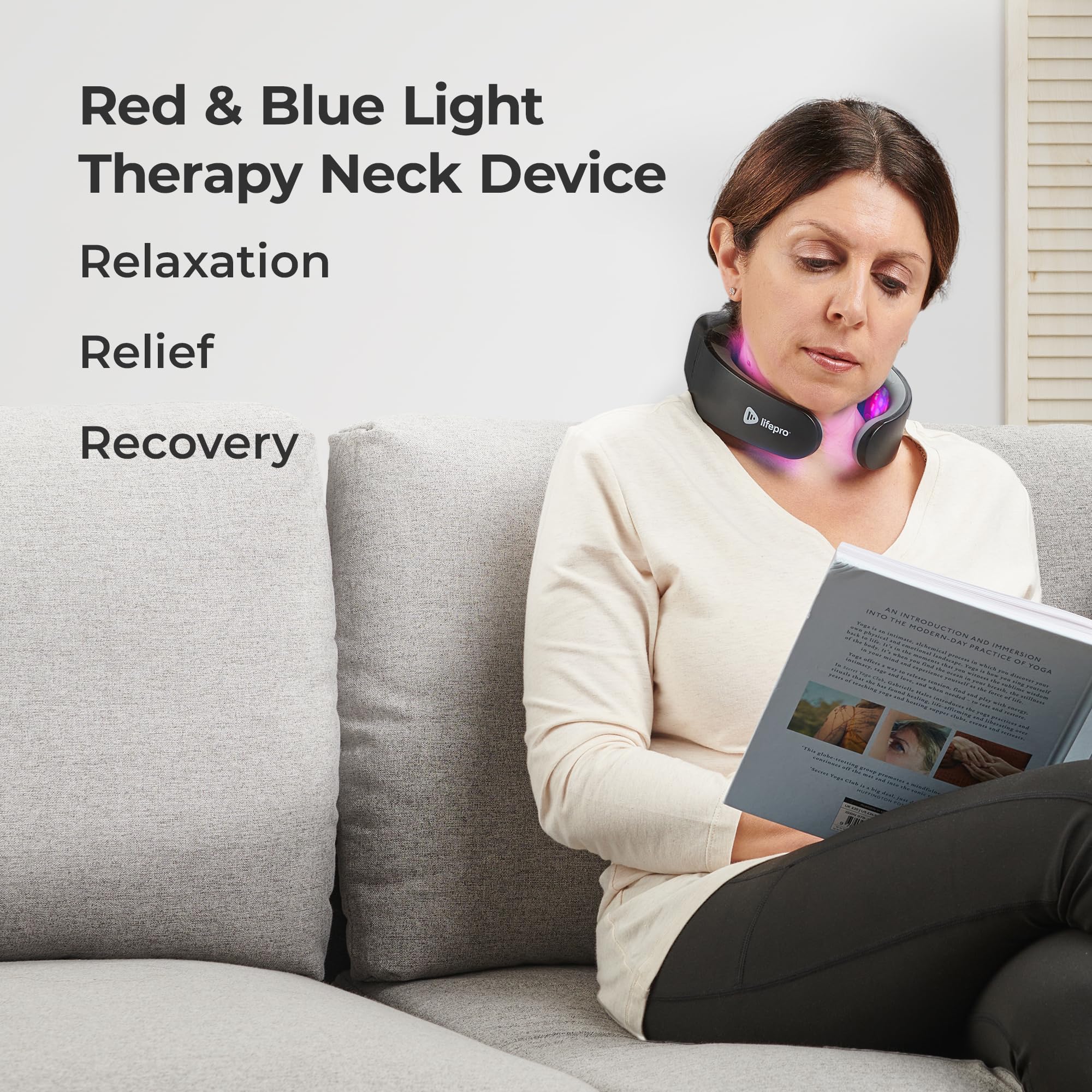 Lifepro Red Light Therapy for Neck - Compact & Rechargeable Red Light Therapy Device- On-The-Go LifePro uk supplements