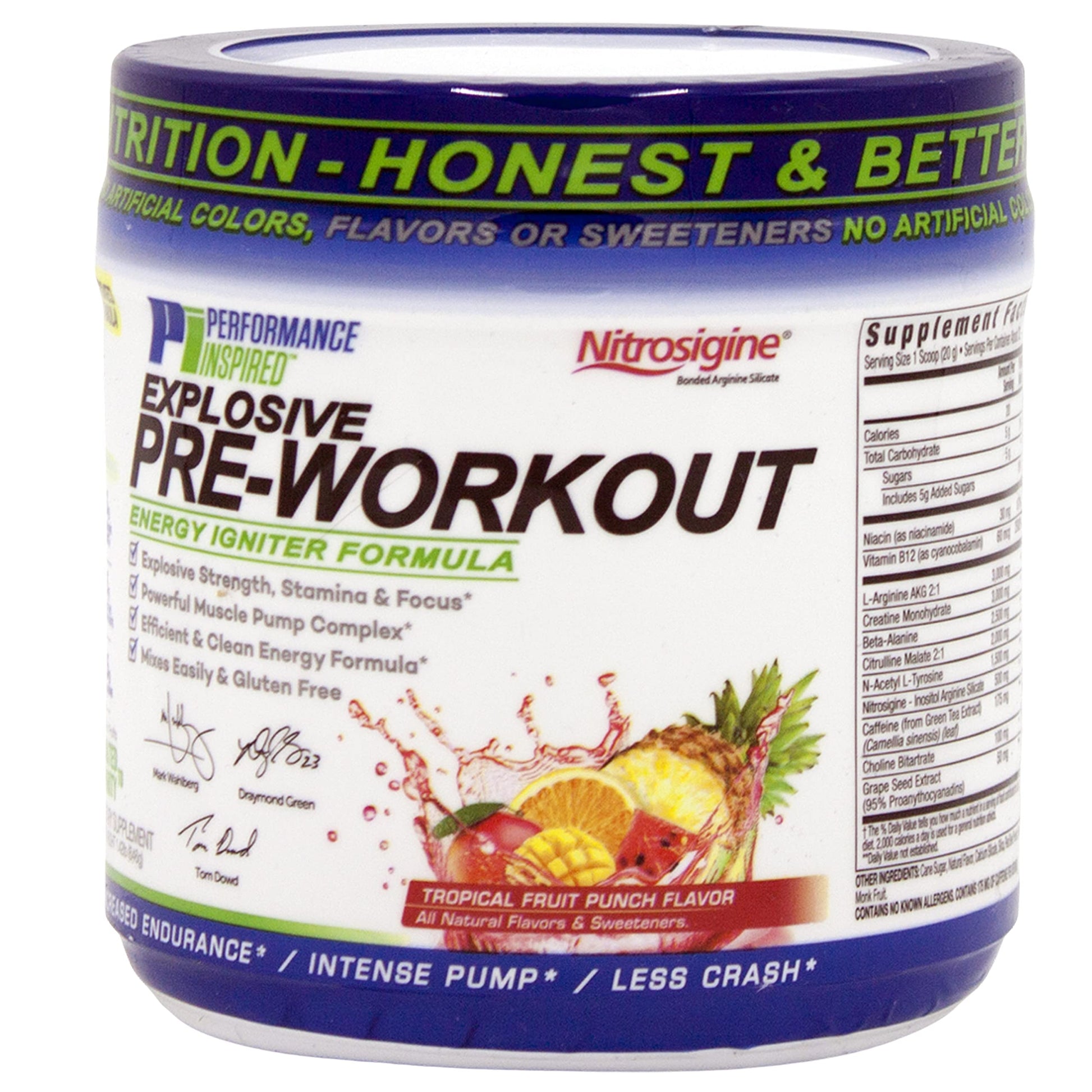 Performance Inspired Nutrition PreWorkout Powder - All Natural - G-Free & Vegan Formula PERFORMANCE INSPIRED uk supplements