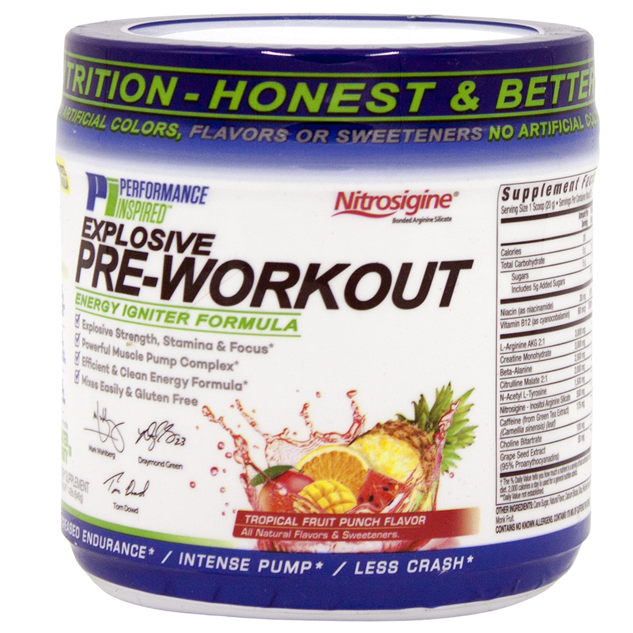 Performance Inspired Nutrition PreWorkout Powder - All Natural - G-Free & Vegan Formula PERFORMANCE INSPIRED uk supplements