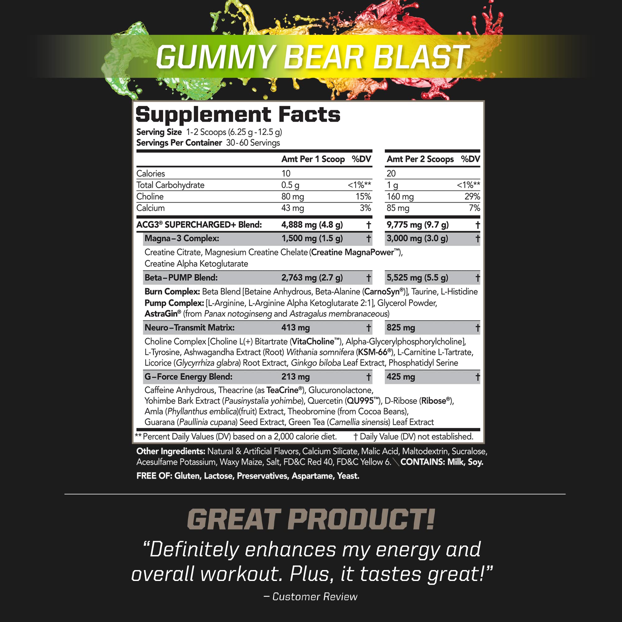 PMD Sports ACG3 Supercharged - Pre Workout - Powerful Strength, High Energy, Maximize PMD uk supplements