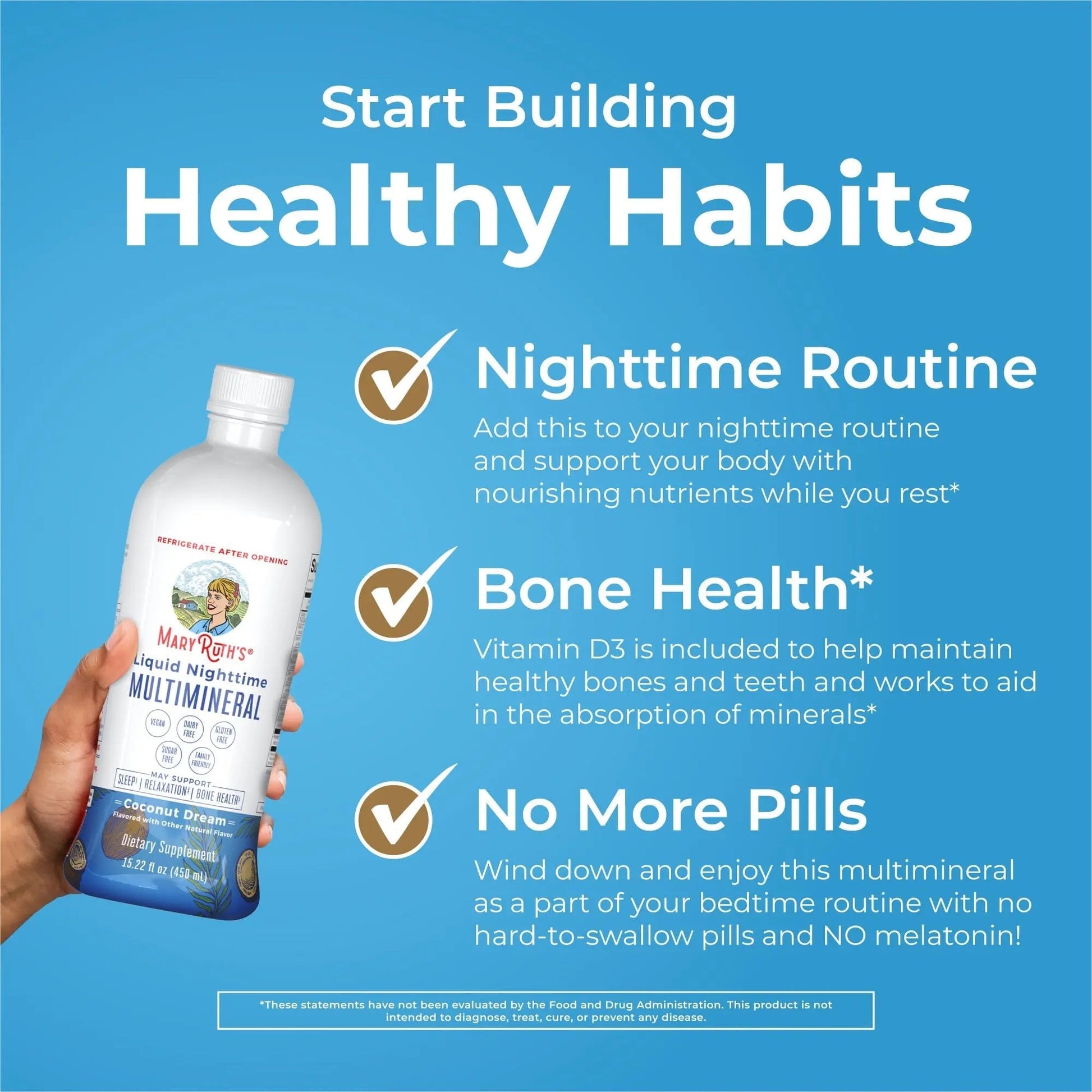 MaryRuth's Multivitamin Gummies for Women (Strawberry) & Liquid Nighttime Multimineral (Pineapple) | Clean Label Project Verified | MARYRUTH'S uk supplements