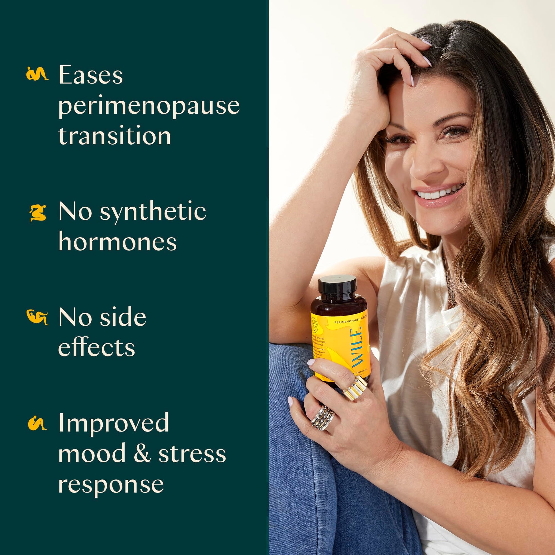 Wile Perimenopause Supplement for Women with Ashwagandha, Kudzu Root, Hops Extract WILE uk supplements