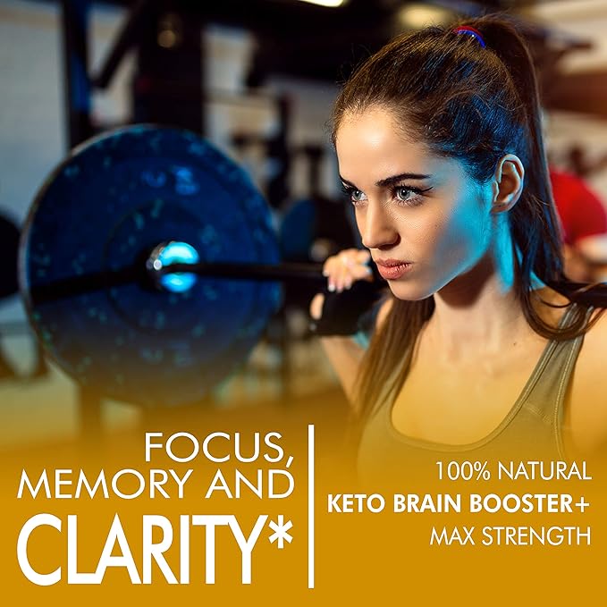 Keto Brain Booster - Brain Supplement - Focus, Concentration, Memory Neuro Supplement for Women & Men - Supports Learning, Energy, Immunity - All Natural, Non GMO, Made in USA - 60 Capsules Slim Heat uk supplements