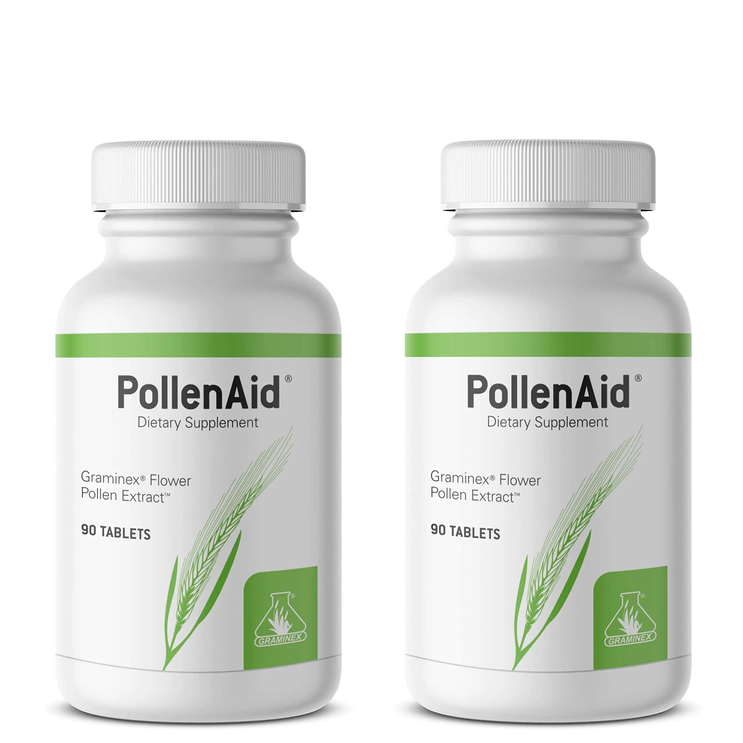 Graminex PollenAid Prostate Supplement: All Natural Prostate Support for Bladder Control & Urinary Tract Health, Rye Pollen Extract Made in USA, 90 Tablets (Pack of 2) Graminex uk supplements