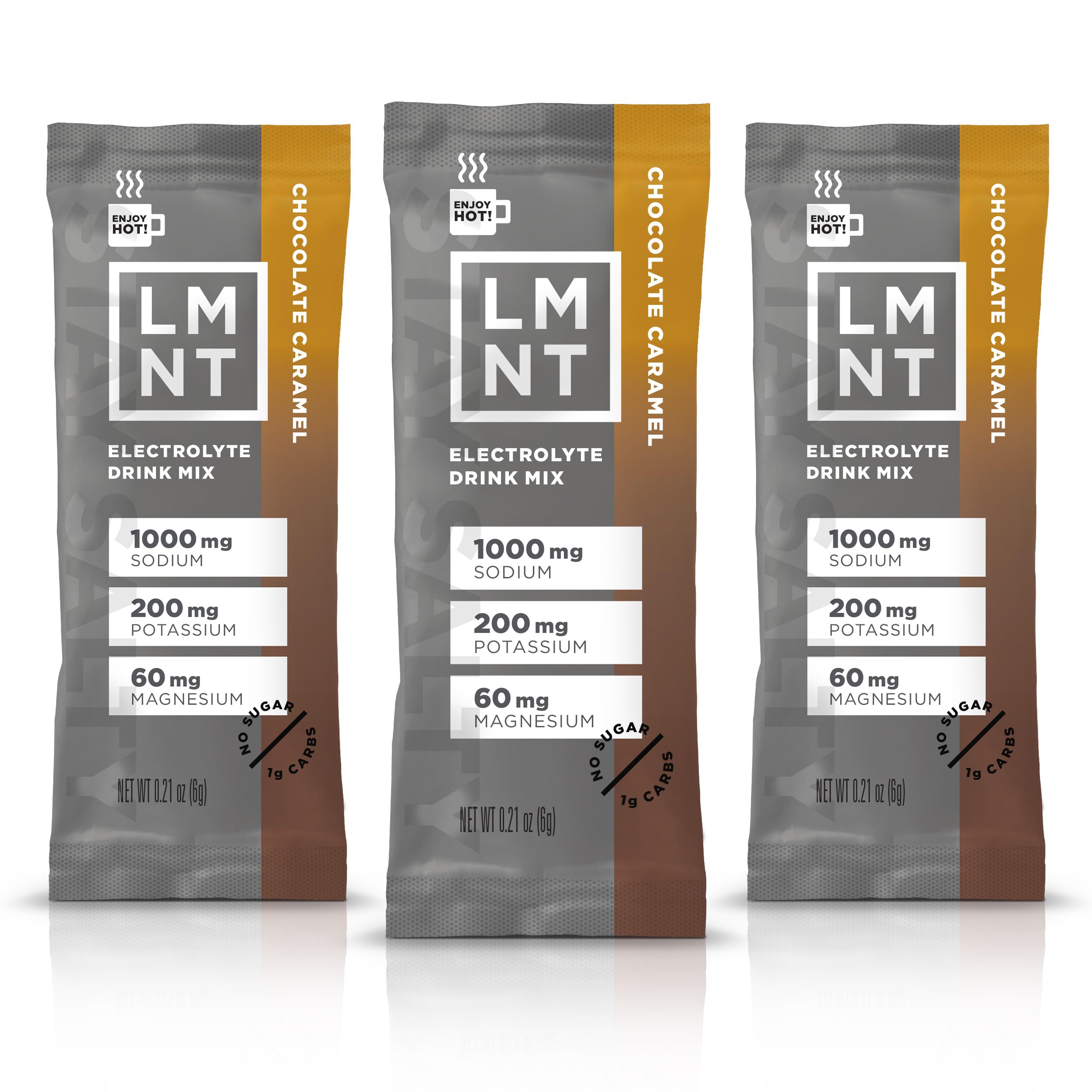 LMNT Hot Chocolate and Coffee Mixer - Chocolate Caramel Salt Electrolytes | No Sugar Drink LMNT uk supplements