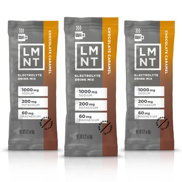 LMNT Hot Chocolate and Coffee Mixer - Chocolate Caramel Salt Electrolytes | No Sugar Drink LMNT uk supplements