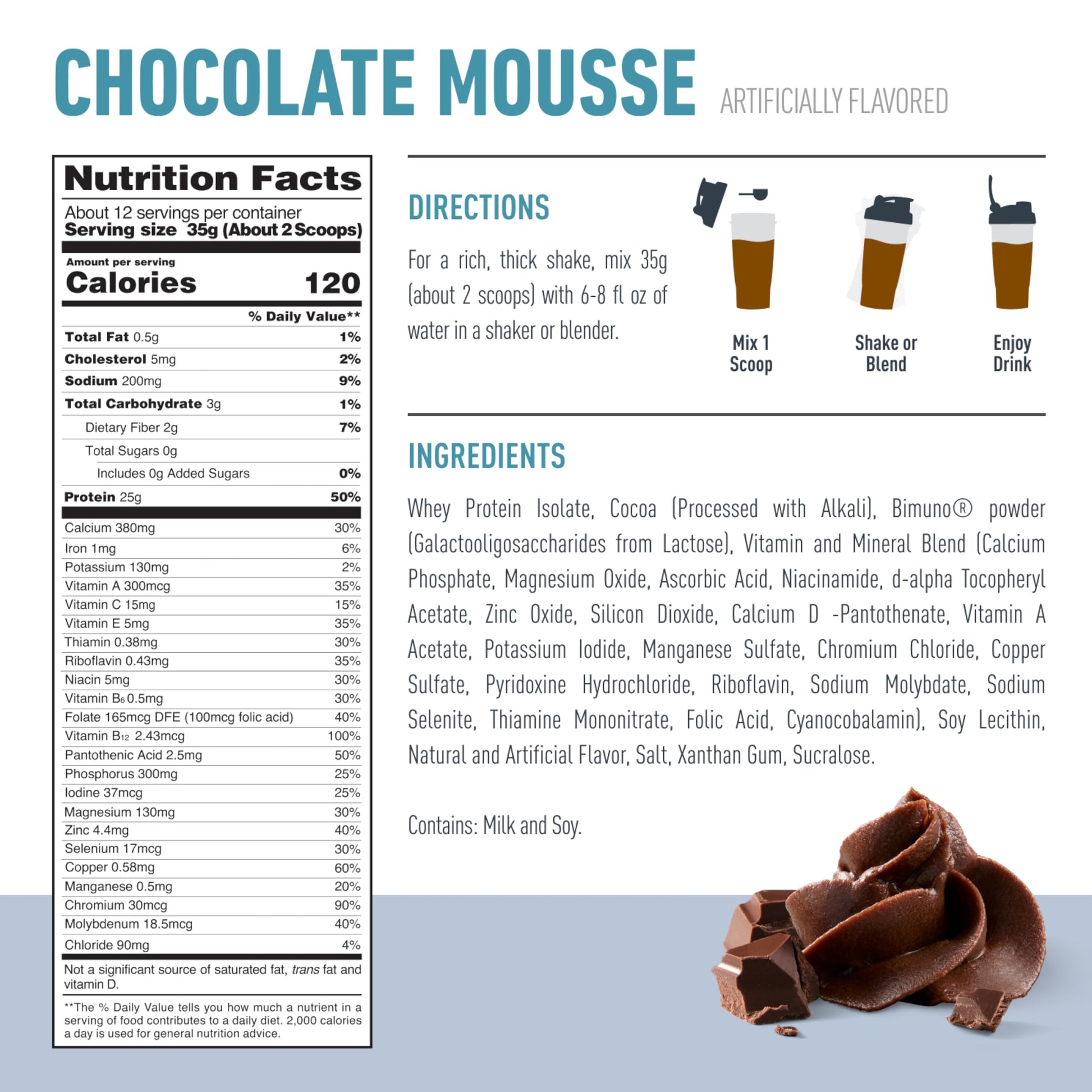 Isopure Protein + Gut Health & Immune Support Powder, Chocolate Mousse, 25g Whey Protein with Prebiotics & Vitamins, 12 Servings (Pack of 1) Isopure uk supplements