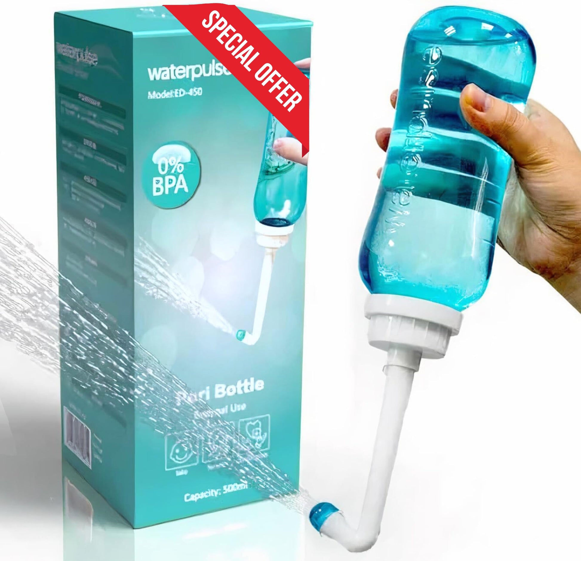 Peri Bottle , Squeeze-Free Portable Bidet for Postpartum Essentials, Peri Bottles for Feminine Hygiene TICALBAK uk supplements