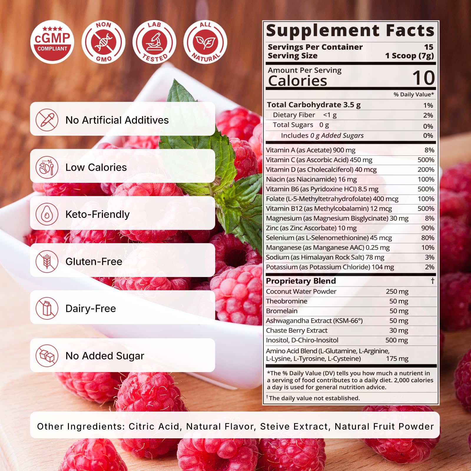 Veltracha Hormone Balance for Women, Myo & D-Chiro Inositol Powder with Folate & Amino Acid & Ashwagandha - Ovarian Support, Mood Regulation & PMS Relief, Raspberry Lemon, 15 Servings Veltracha uk supplements