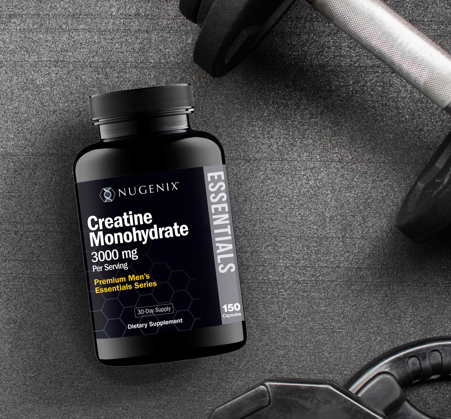 Nugenix Essentials Premium Creatine Monohydrate Pills Supplement, 3000mg, 150 Capsules Nugenix uk supplements