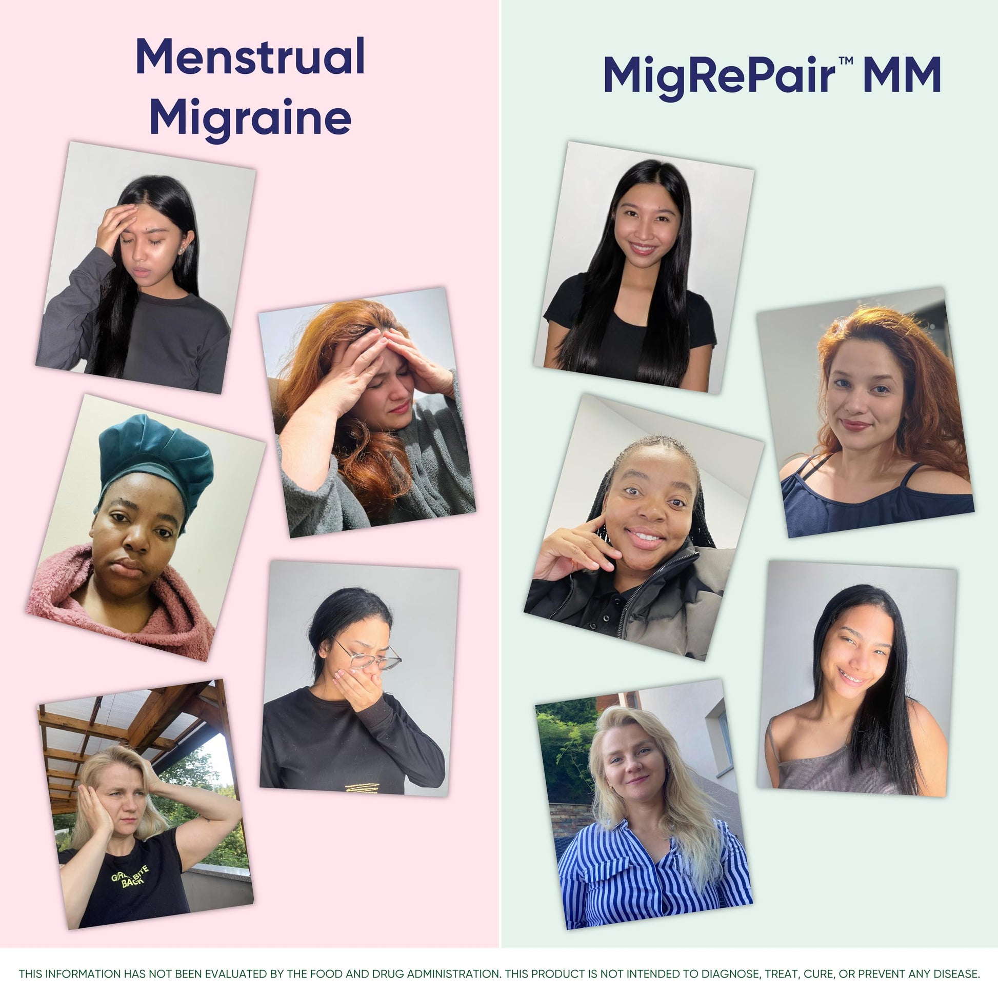 MigRePair MM Bottle of 60 - Doctor Formulated Natural Herbal Migraine Supplement for Women, Menstrual Migraine Relief, Hormonal Migraine Support with Feverfew, White Willow Bark Pine Bark & Grape Seed Migraceutics uk supplements