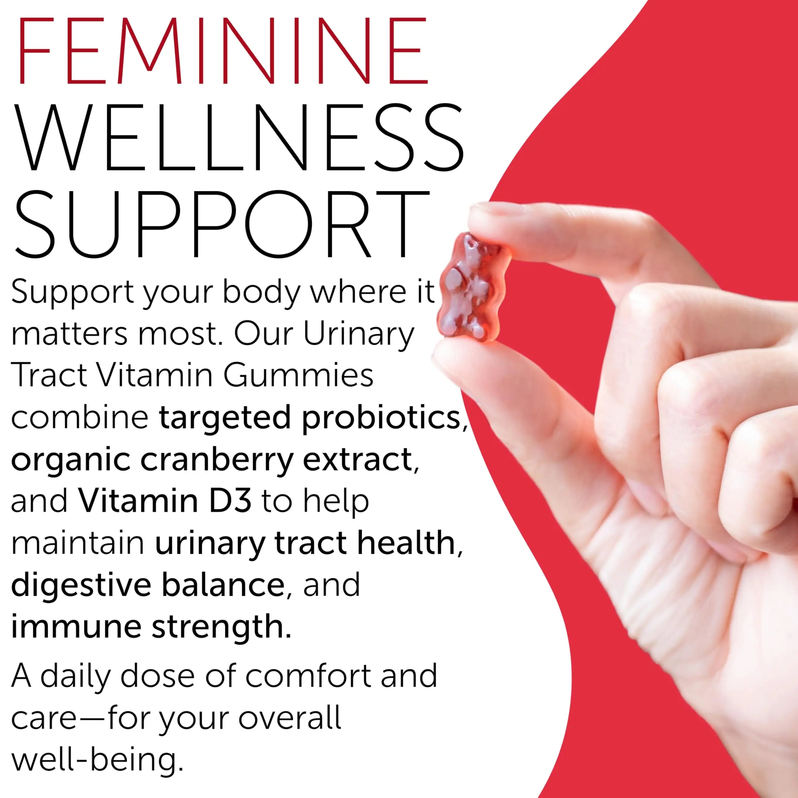Cranberry Gummies UTI Treatment for Women | Urinary Tract Support for Women | Daily UTI Defense with Cranberry & Probiotics | Promotes Urinary Comfort & Normal Frequency | 60 Gummies Terramed Just Think Comfort uk supplements