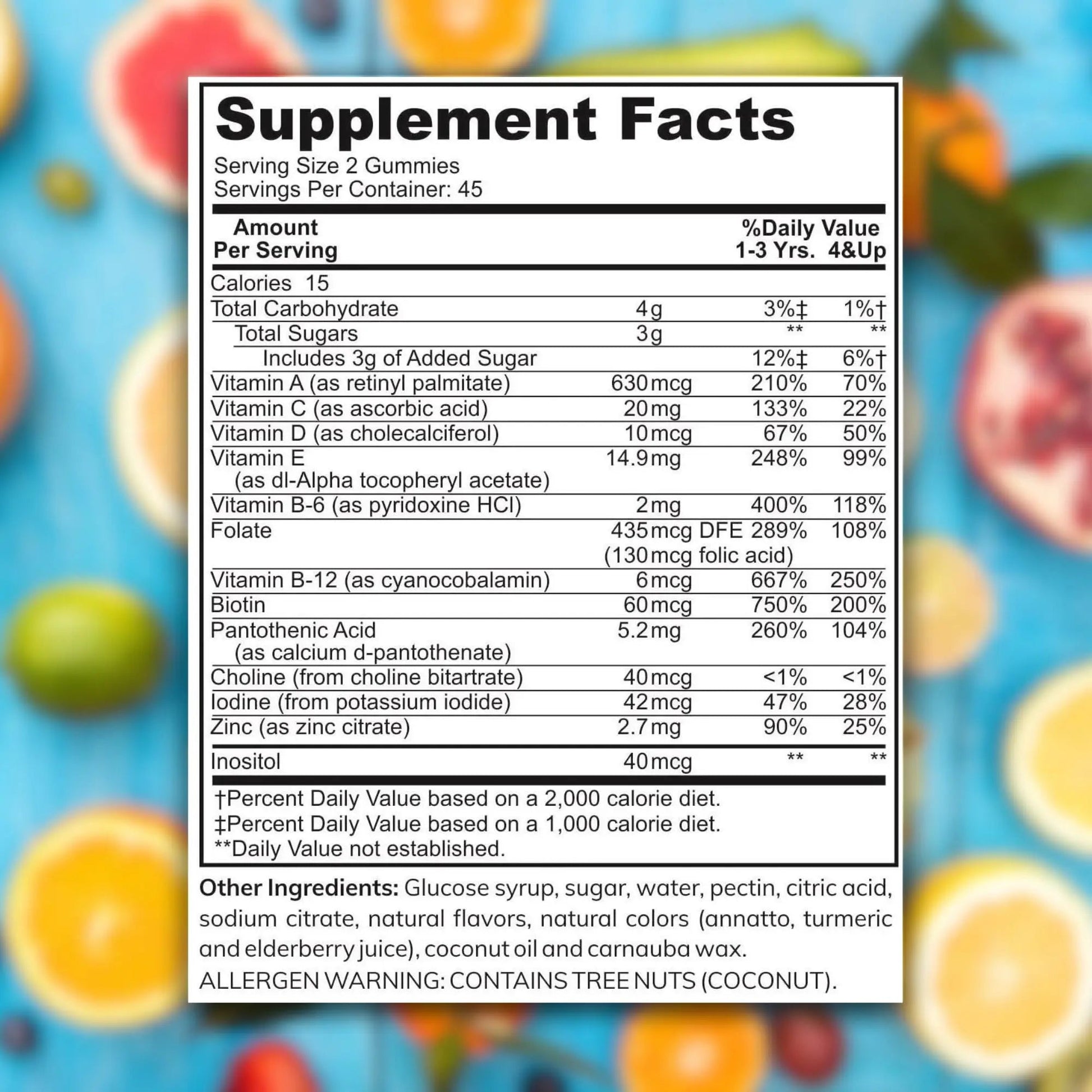 Zaytun Halal Vitamins for Kids Multivitamin Gummies, Naturally Sourced Vitamin A, C, D, E, B6, B12, Biotin - Vegetarian, No Gelatin Zaytun Vitamins uk supplements